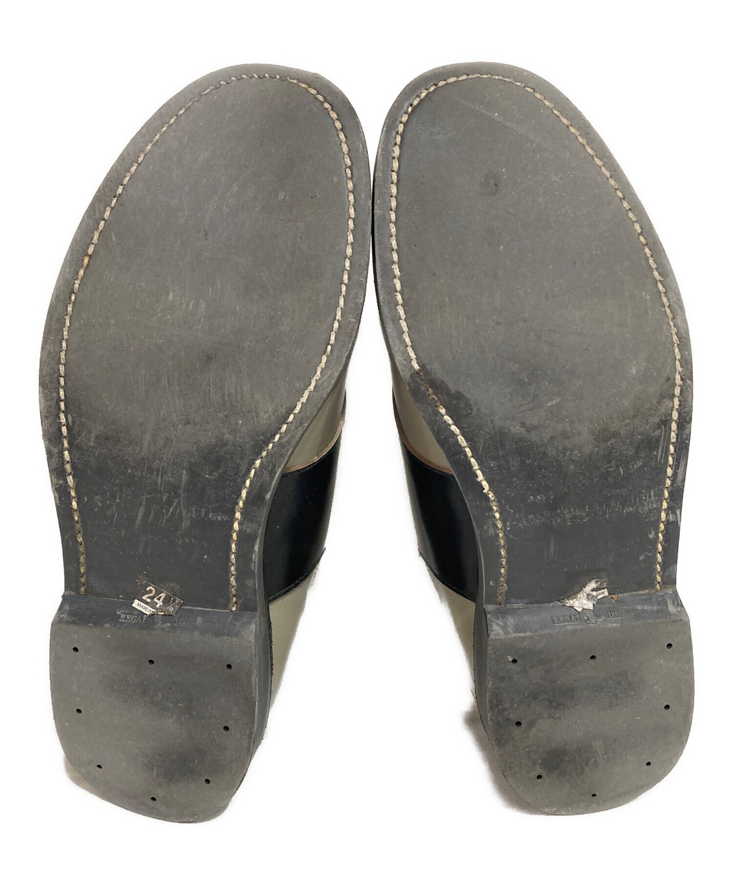 中古・古着通販】REGAL (リーガル) サドルシューズ ブラック×グレー