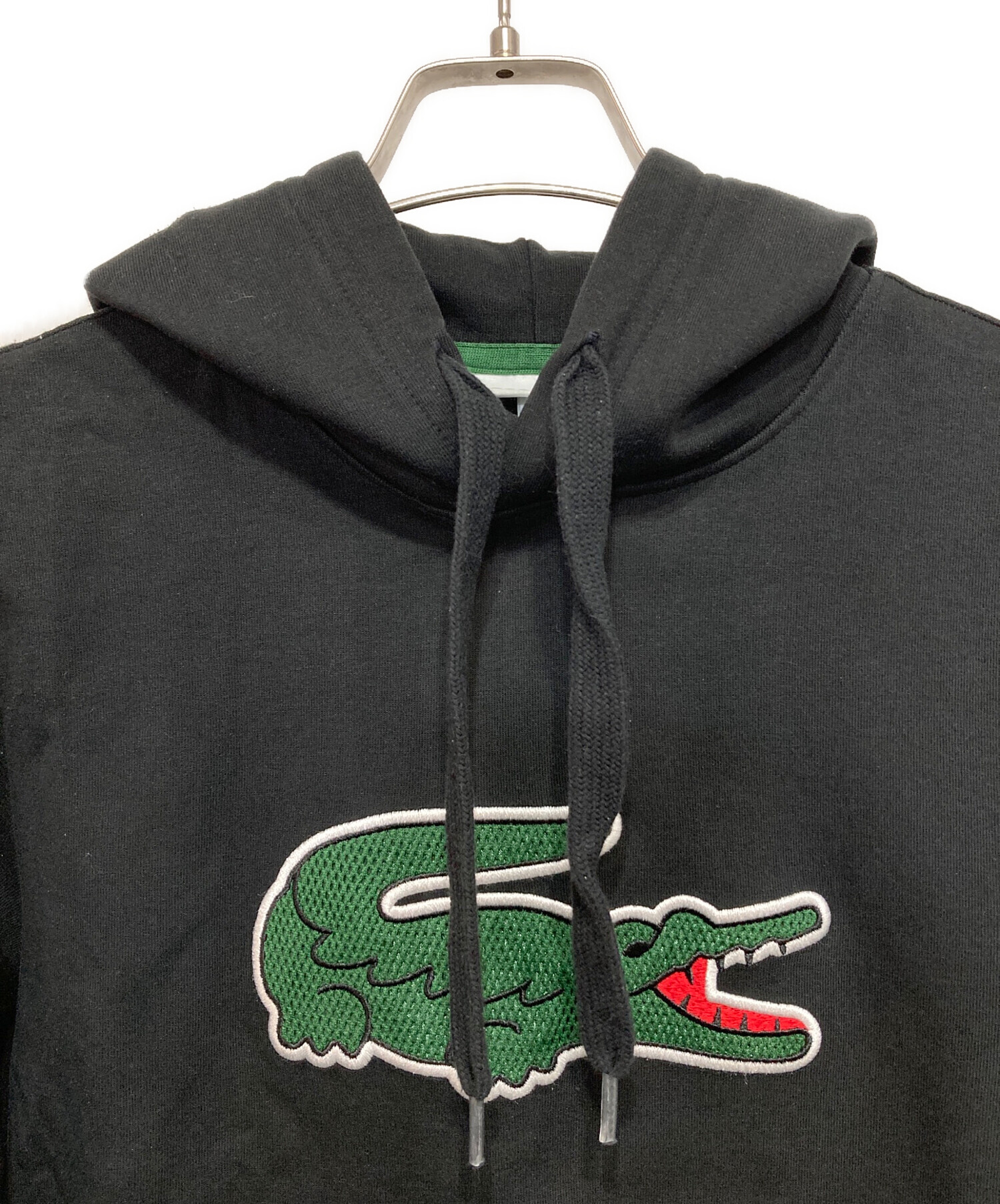 中古・古着通販】LACOSTE (ラコステ) パーカー ブラック サイズ:XS