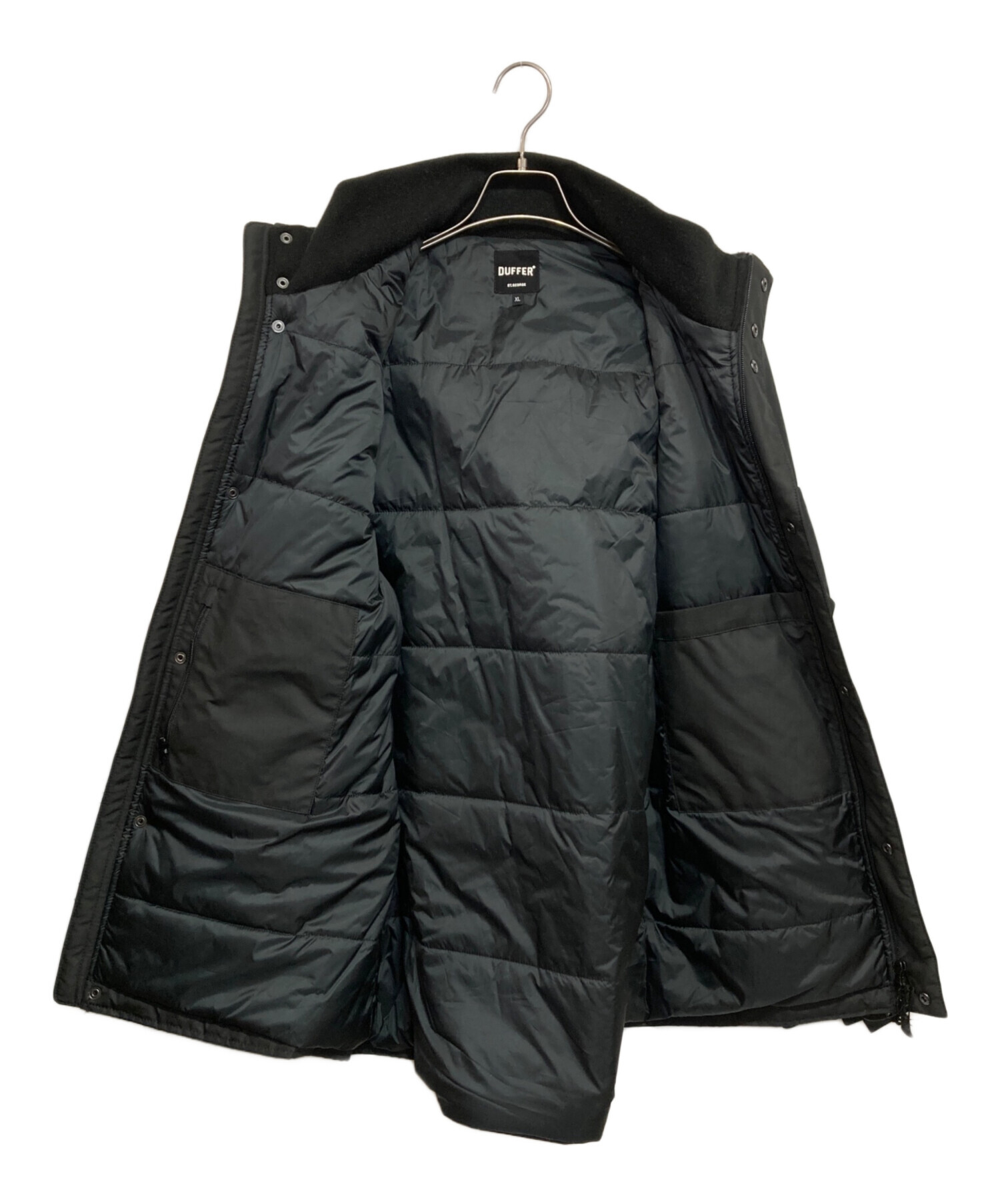 The DUFFER ダファー　ナイロンブルゾン ギャザー黒 S テック系 The DUFFER ダファー ナイロンブルゾン ギャザー黒 S テック系 The