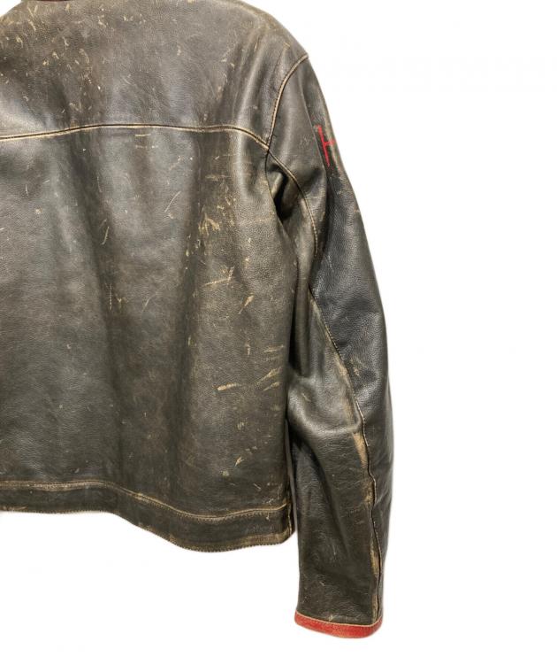 新品未使用タグ付き　HYDROGEN レザージャケット　サイズ44 中古・古着通販】HYDROGEN (ハイドロゲン) ペイントレザーモーター