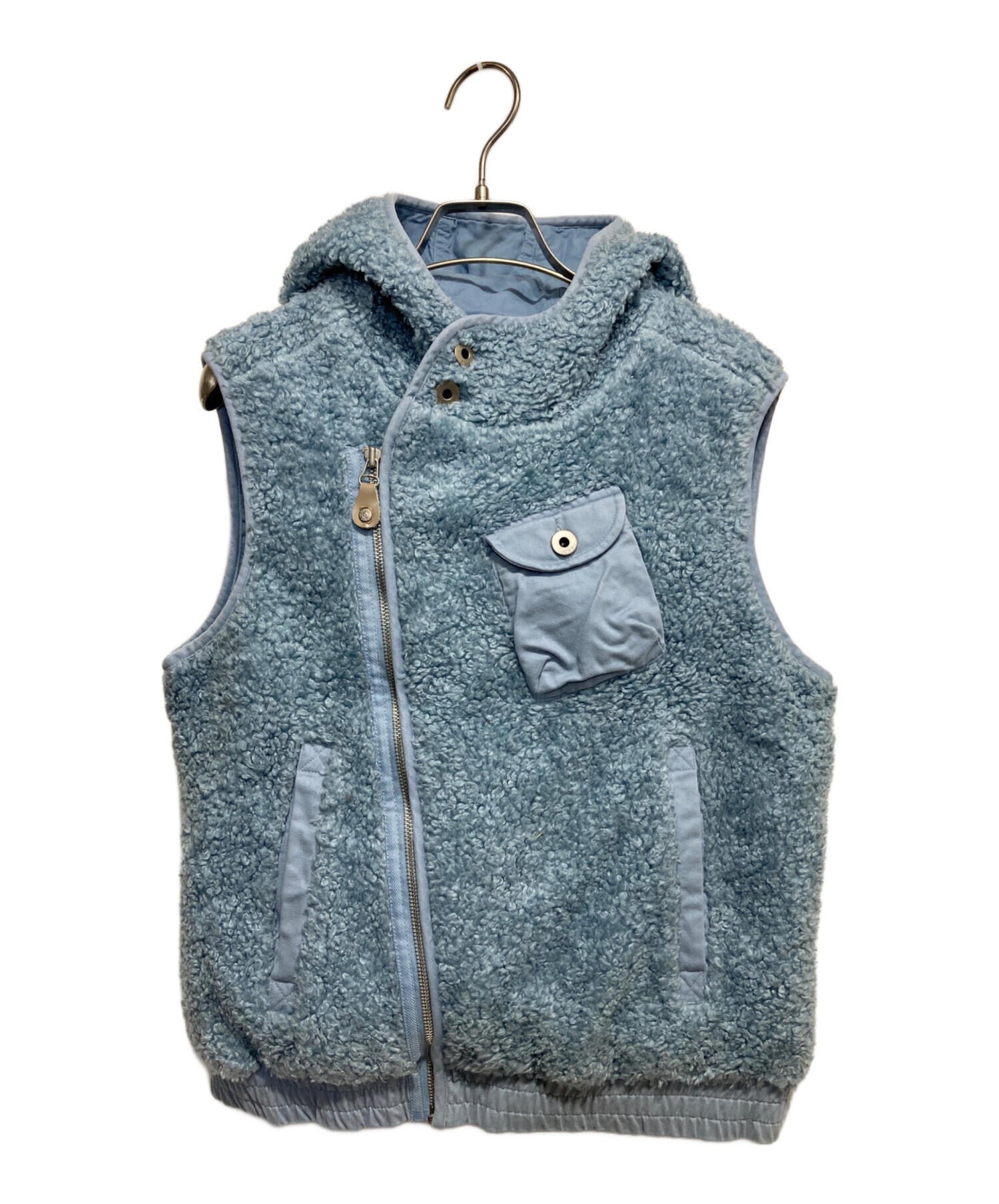中古・古着通販】DIESEL (ディーゼル) ボアベスト スカイブルー サイズ