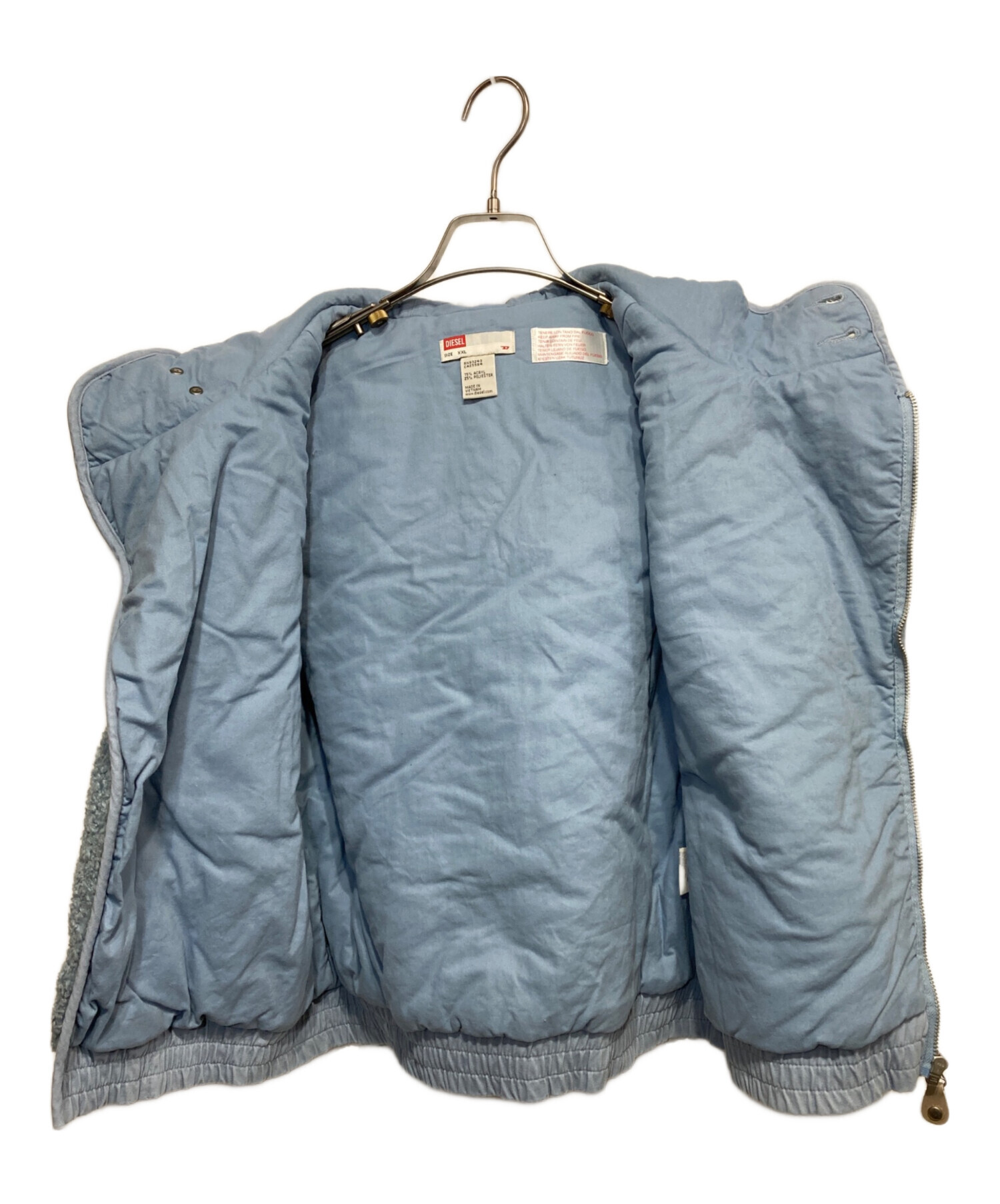 中古・古着通販】DIESEL (ディーゼル) ボアベスト スカイブルー サイズ 