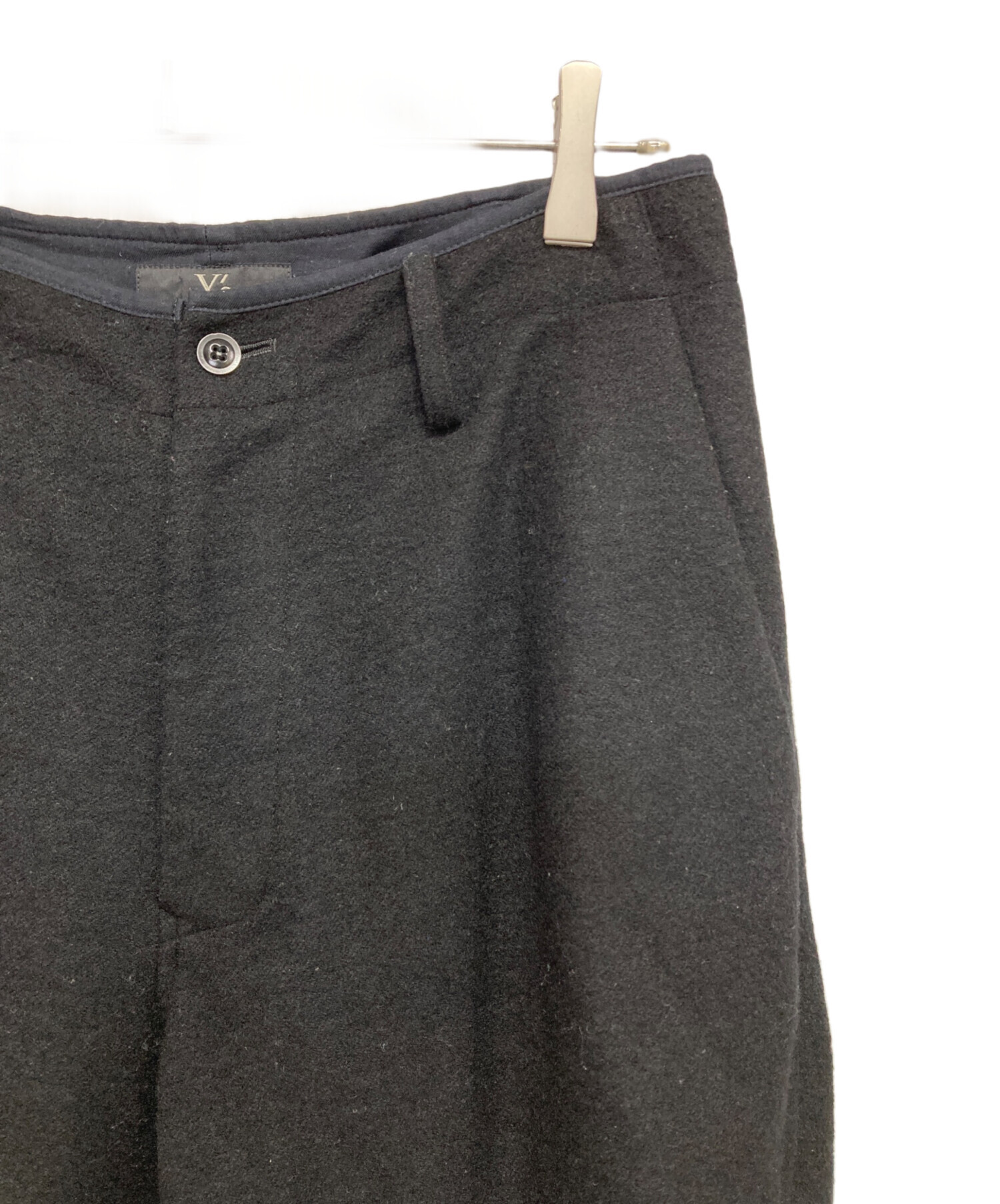 RISMAT by Y’s リスマット　バイ　ワイズ クロップドパンツ レディース 【古着】【中古】 中古・古着通販】Y's (ワイズ) ウールクロップドパンツ ブラック