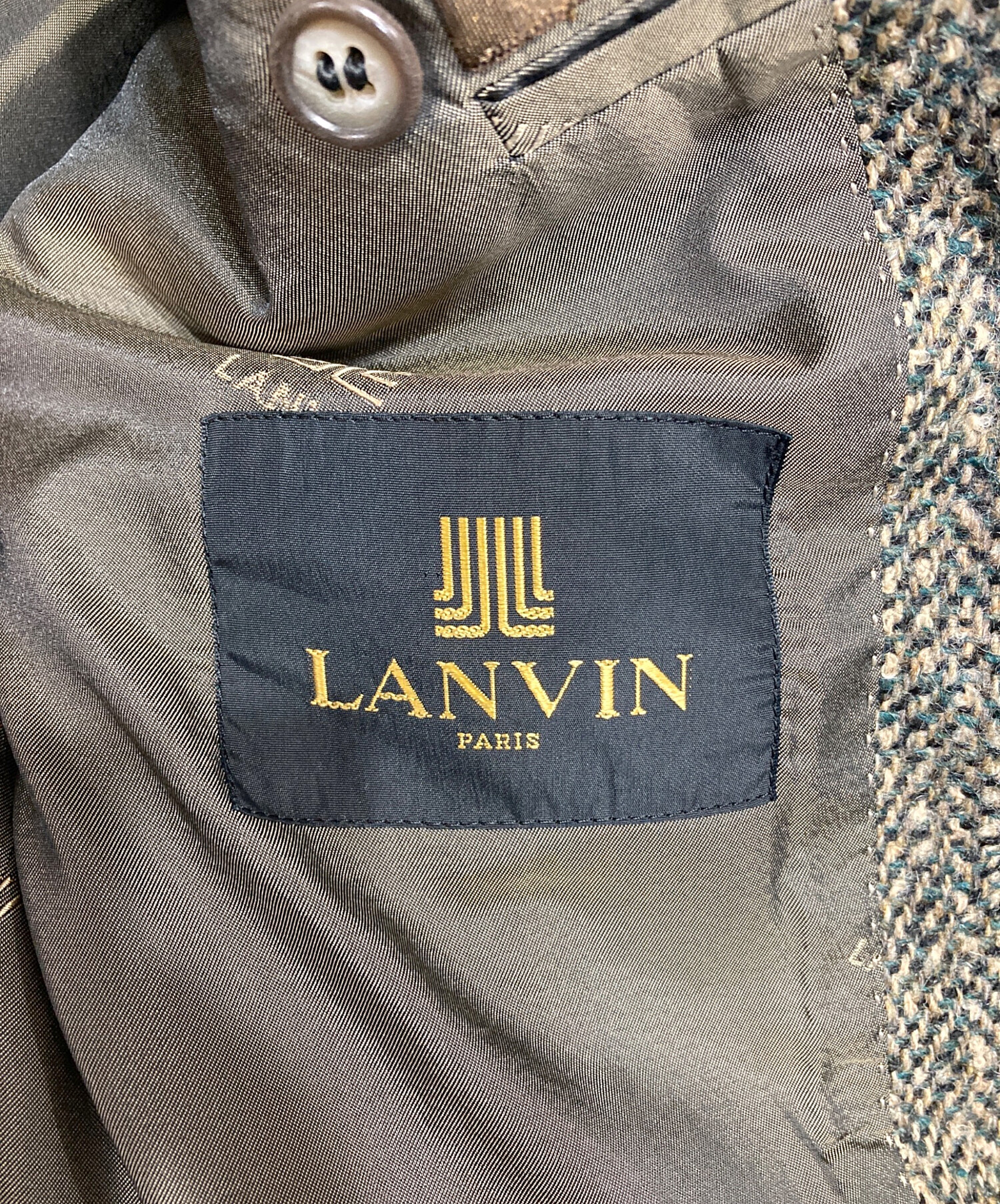 中古・古着通販】LANVIN (ランバン) 2Bツイードテーラードジャケット