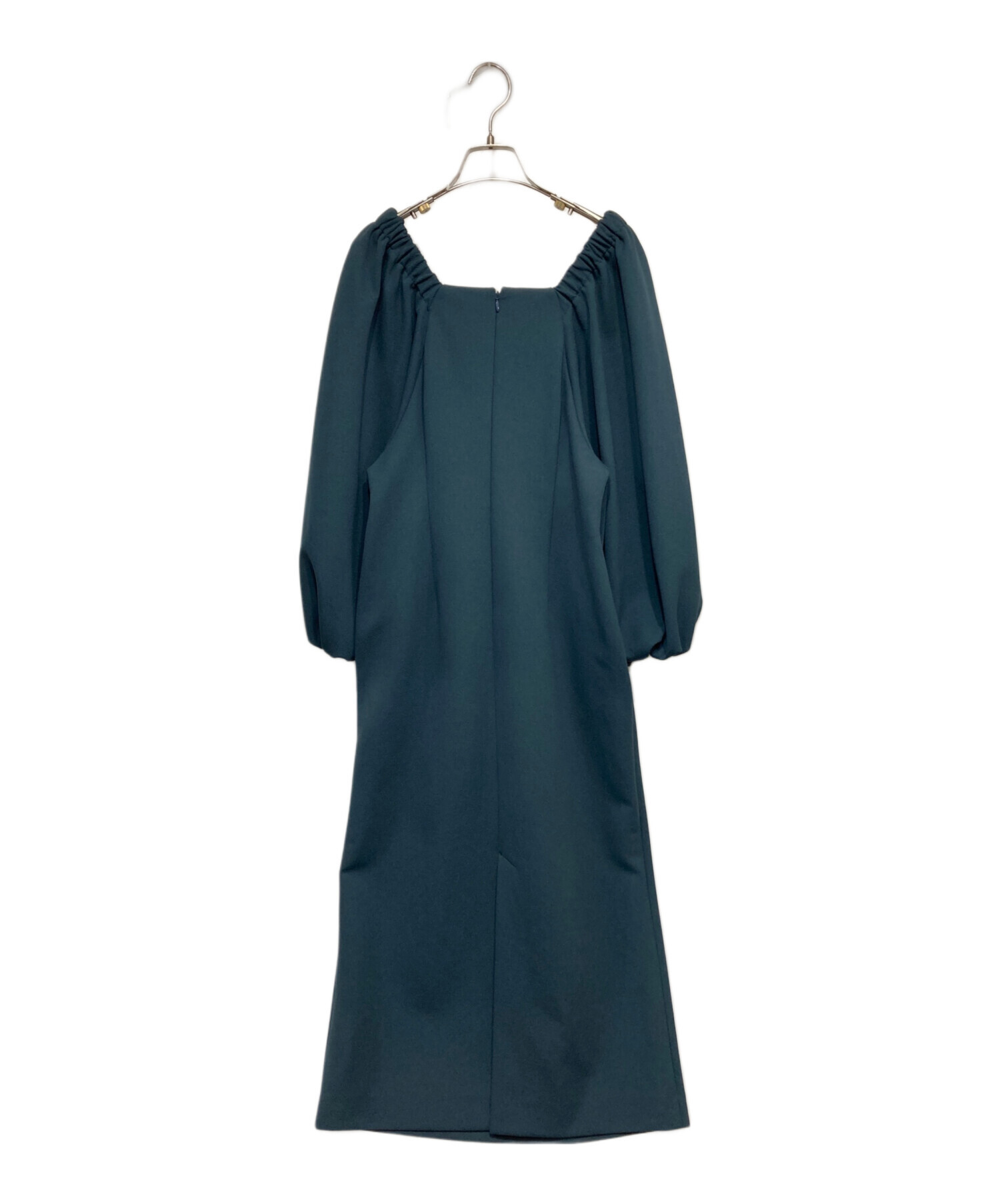 美品VERMEIL イエナ　ienaネイビー パフスリーブ ワンピース 中古・古着通販】VERMEIL par iena (ヴェルメイユ パー イエナ