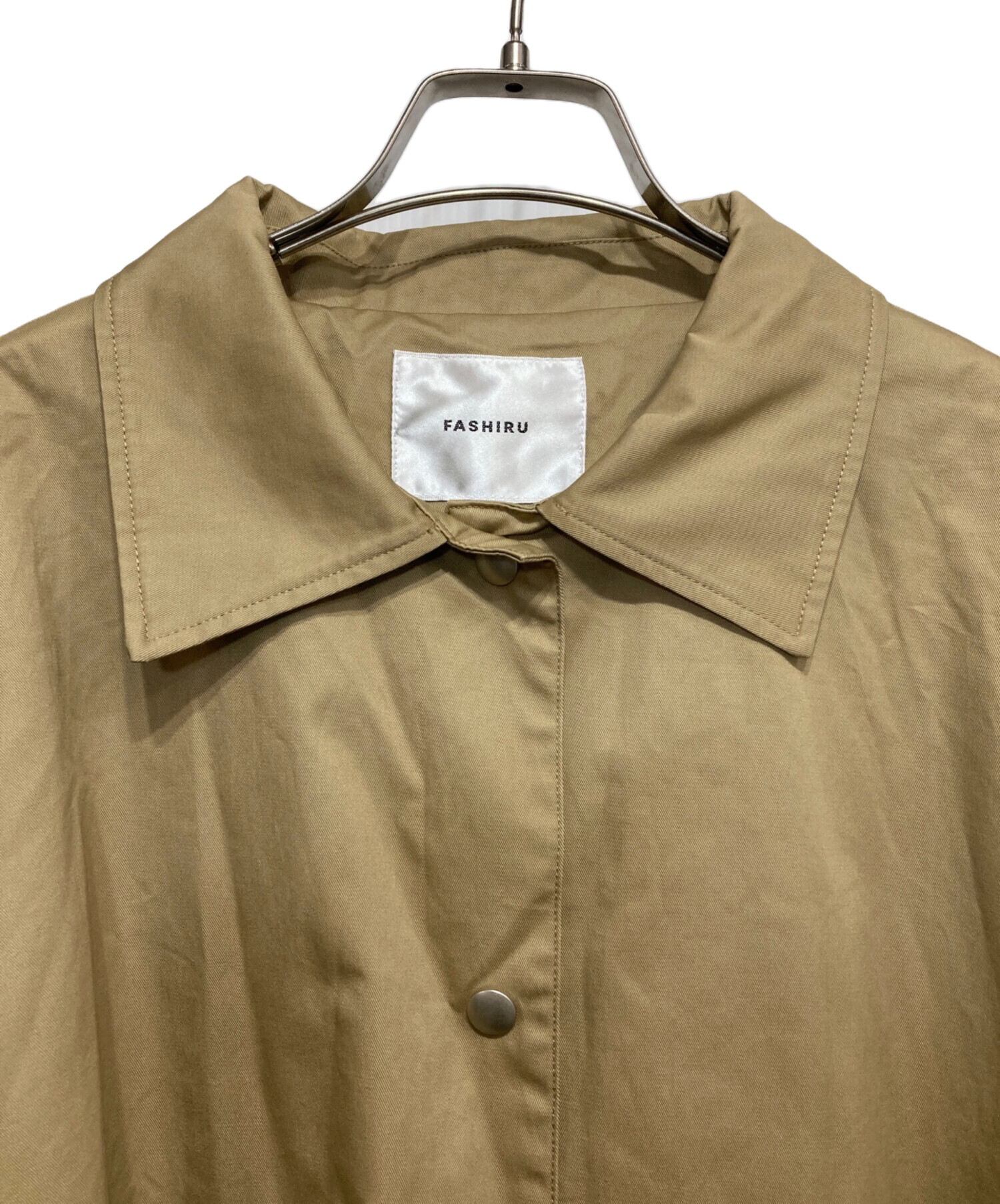 FASHIRU ベージュ スプリングコート 中古・古着通販】FASHIRU (ファシル) コットンスプリングコート