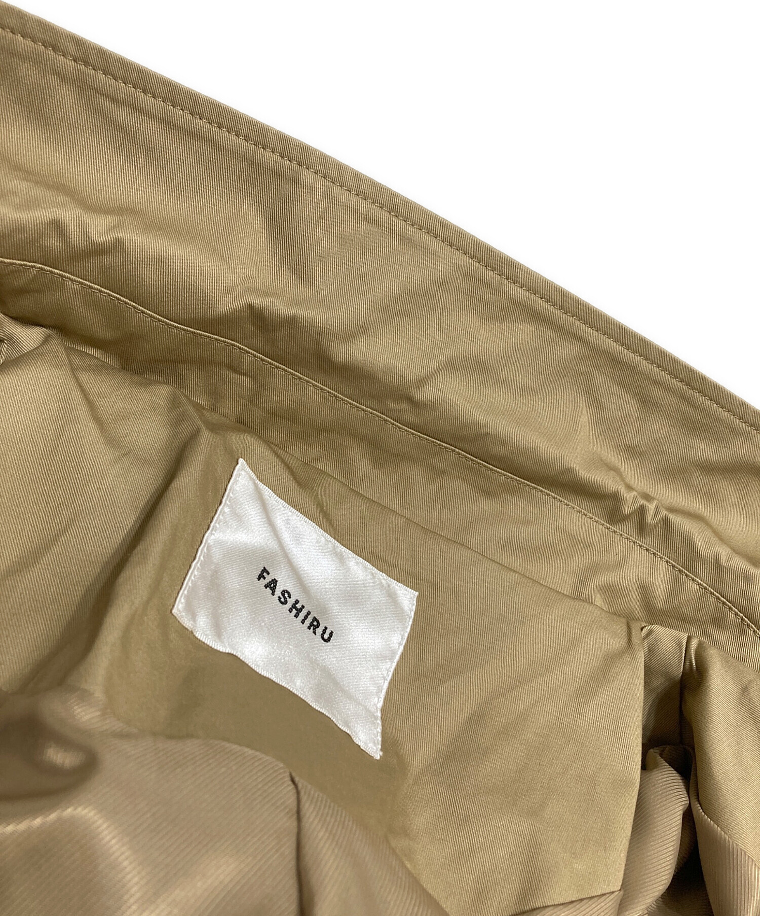 FASHIRU ベージュ スプリングコート 中古・古着通販】FASHIRU (ファシル) コットンスプリングコート