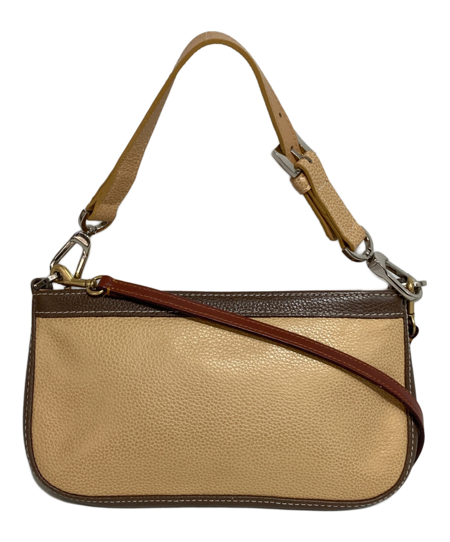 LONGCHAMP ロンシャン ショルダーバッグ レディース 【古着】【中古】 中古・古着通販】LONGCHAMP (ロンシャン) ショルダーバッグ ベージュ