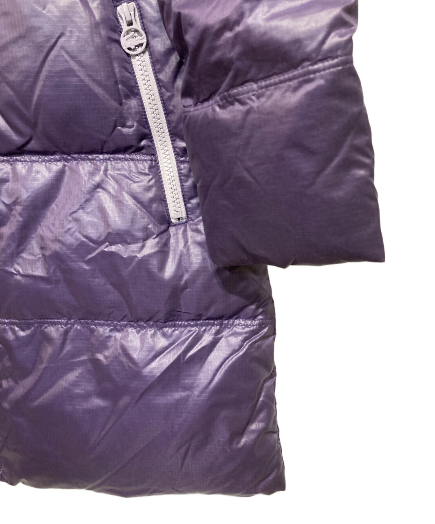 【美品】ラコステ　レディースダウン　パープル　サイズ40 LACOSTE（ラコステ） ダウンコート ダウンジャケット レディースバック