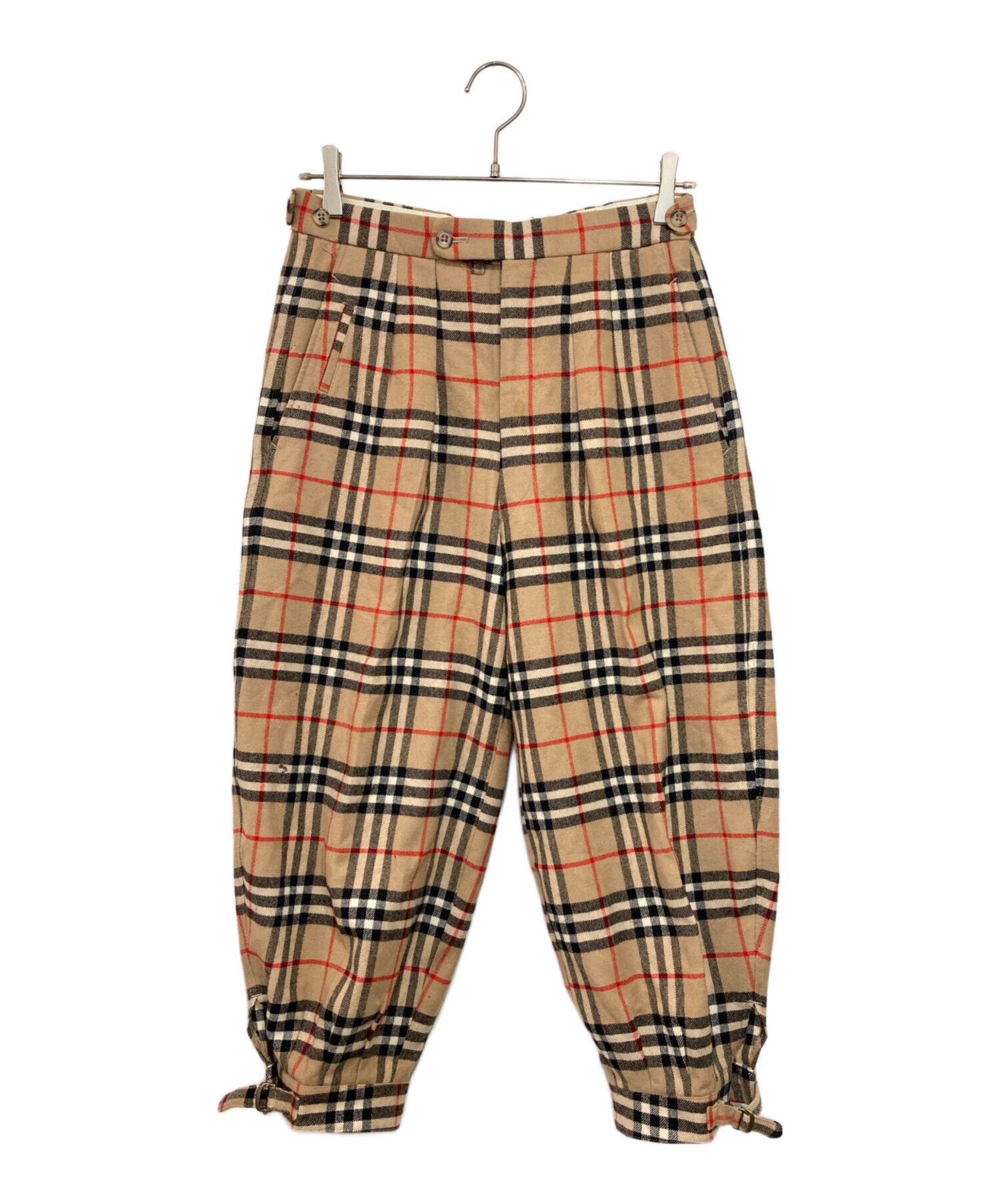 BURBERRY バーバリー ノバチェック クロップドバルーンパンツ 中古・古着通販】Burberry's (バーバリーズ) ノバチェッククロップド