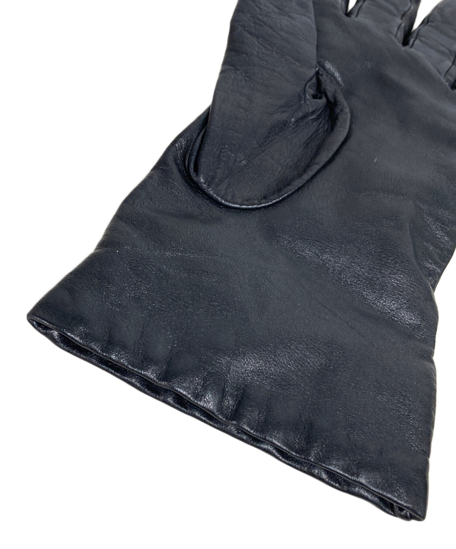 中古・古着通販】COACH (コーチ) レザーグローブ ブラック サイズ:8