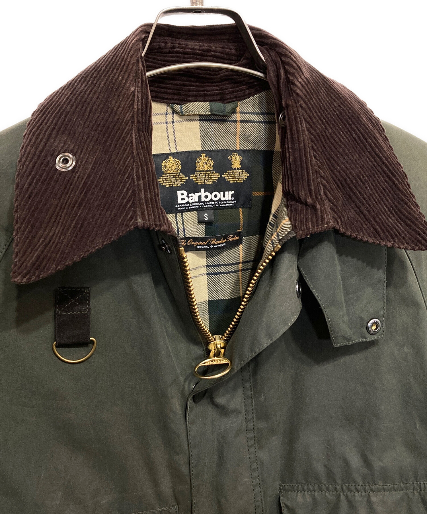 中古・古着通販】Barbour (バブアー) SPAY JACKET ブラウン×オリーブ
