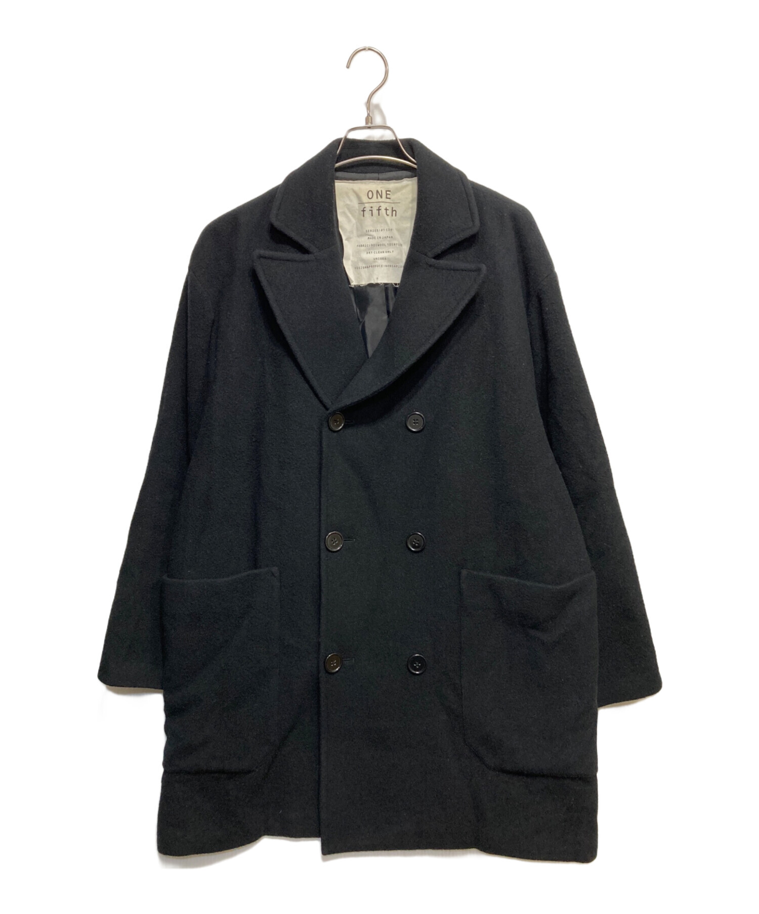 中古・古着通販】ONE fifth (ワンフィフス) ダブルウールコート
