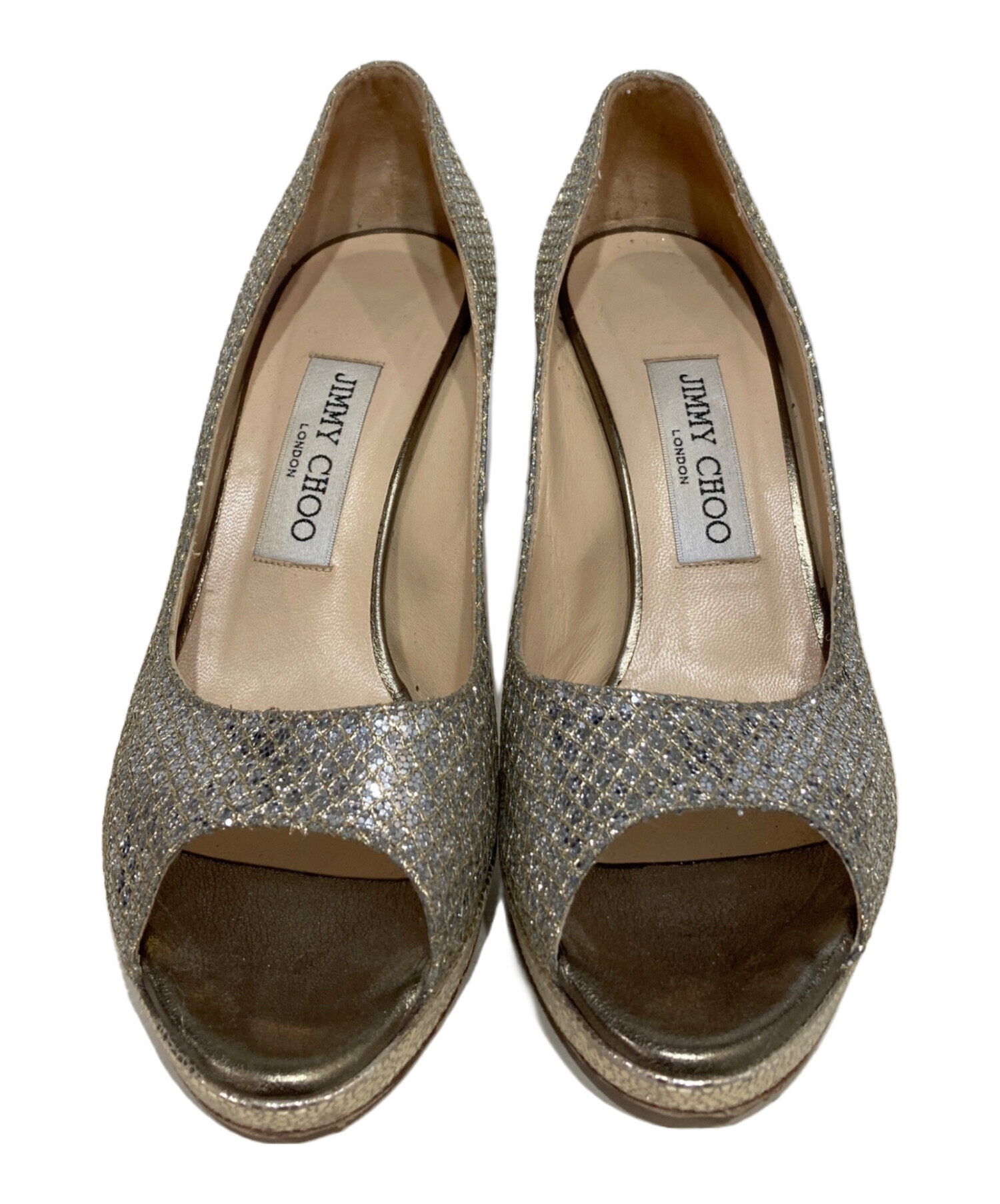 中古・古着通販】JIMMY CHOO (ジミーチュウ) グリッターパンプス