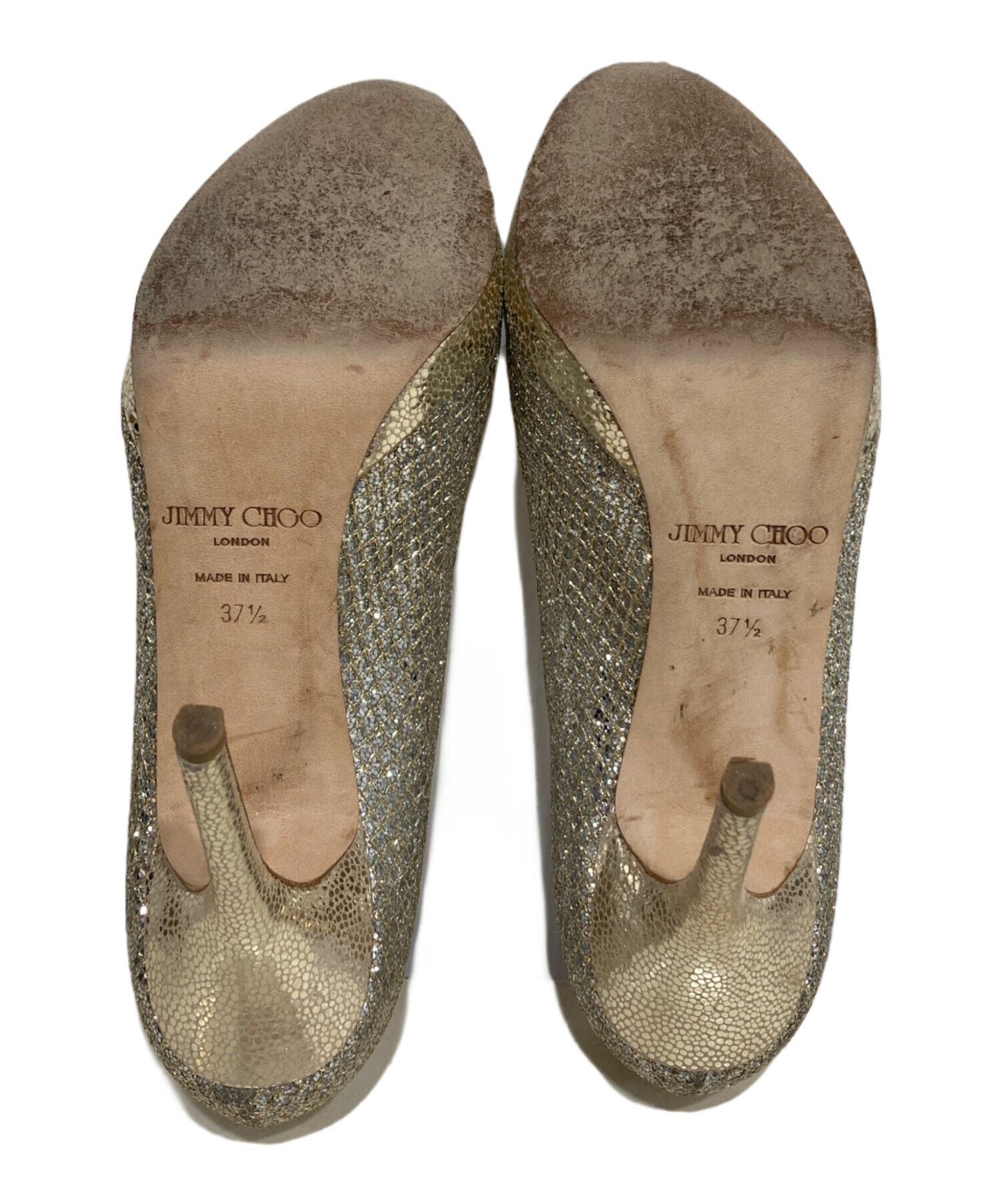 中古・古着通販】JIMMY CHOO (ジミーチュウ) グリッターパンプス