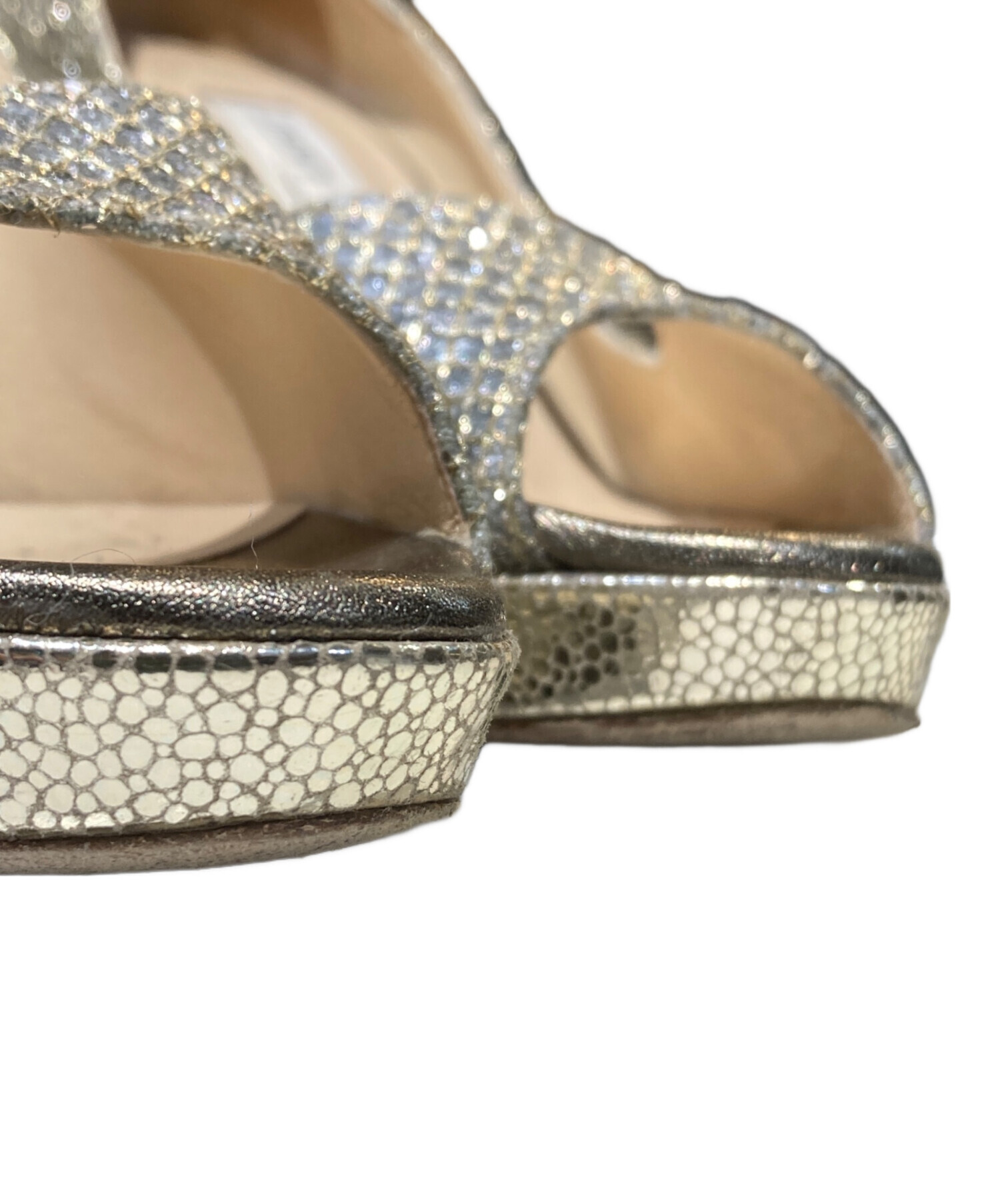 中古・古着通販】JIMMY CHOO (ジミーチュウ) グリッターパンプス