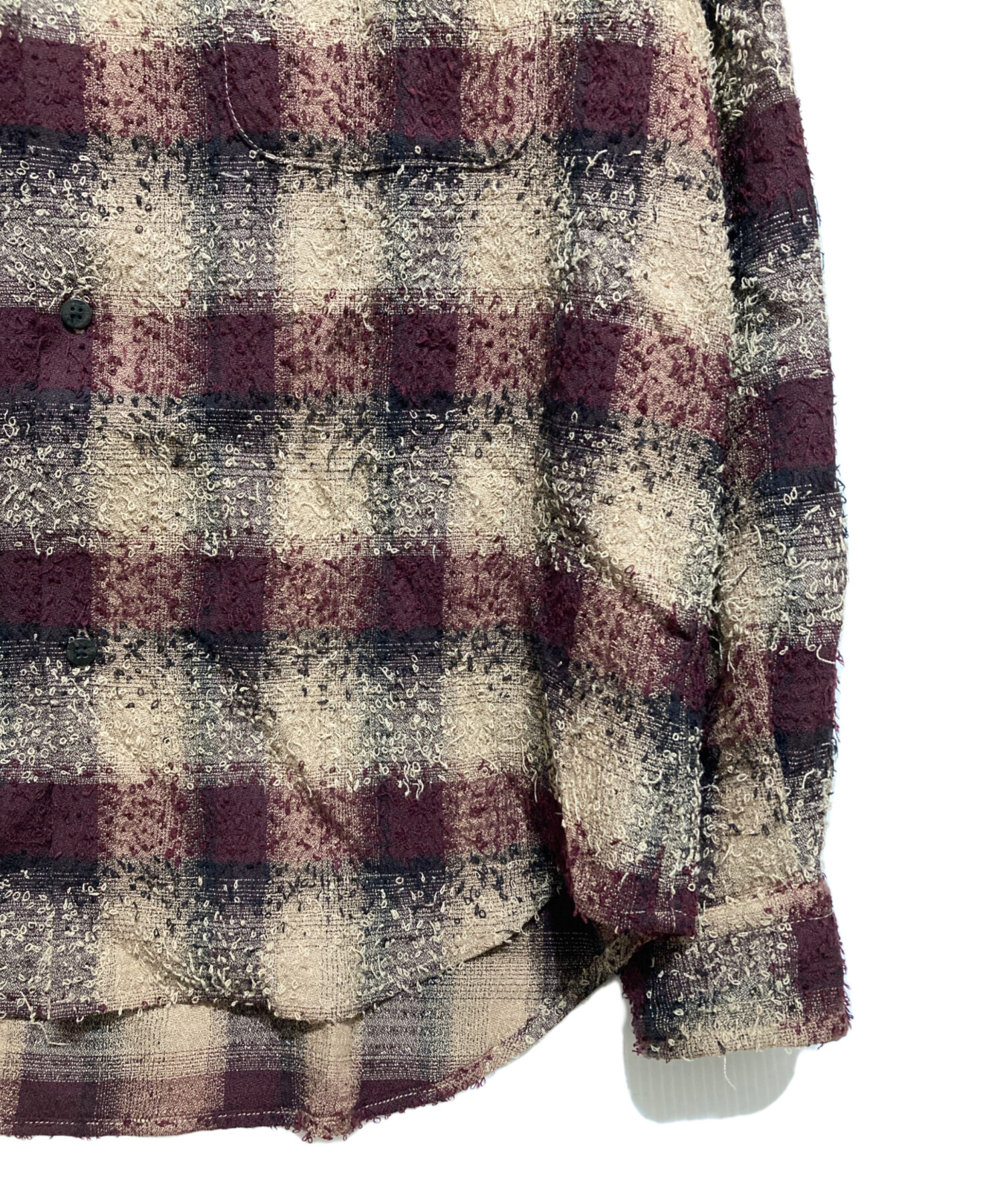 中古・古着通販】SUGARHILL (シュガーヒル) HAIRLY PLAID OPEN COLLOR