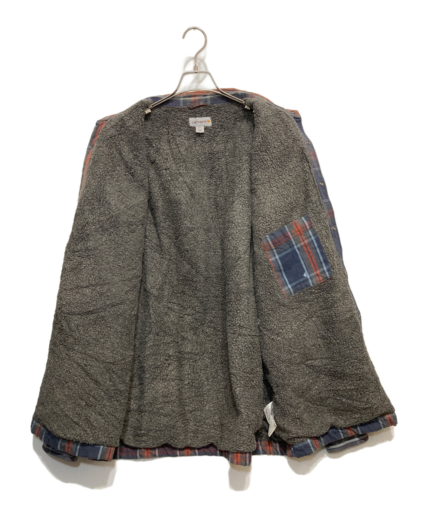 完売 Carhartt ヘビーウェイト フランネル 中ボア シャツ ジャケット 中古・古着通販】CarHartt (カーハート) ボアシャツジャケット マルチ