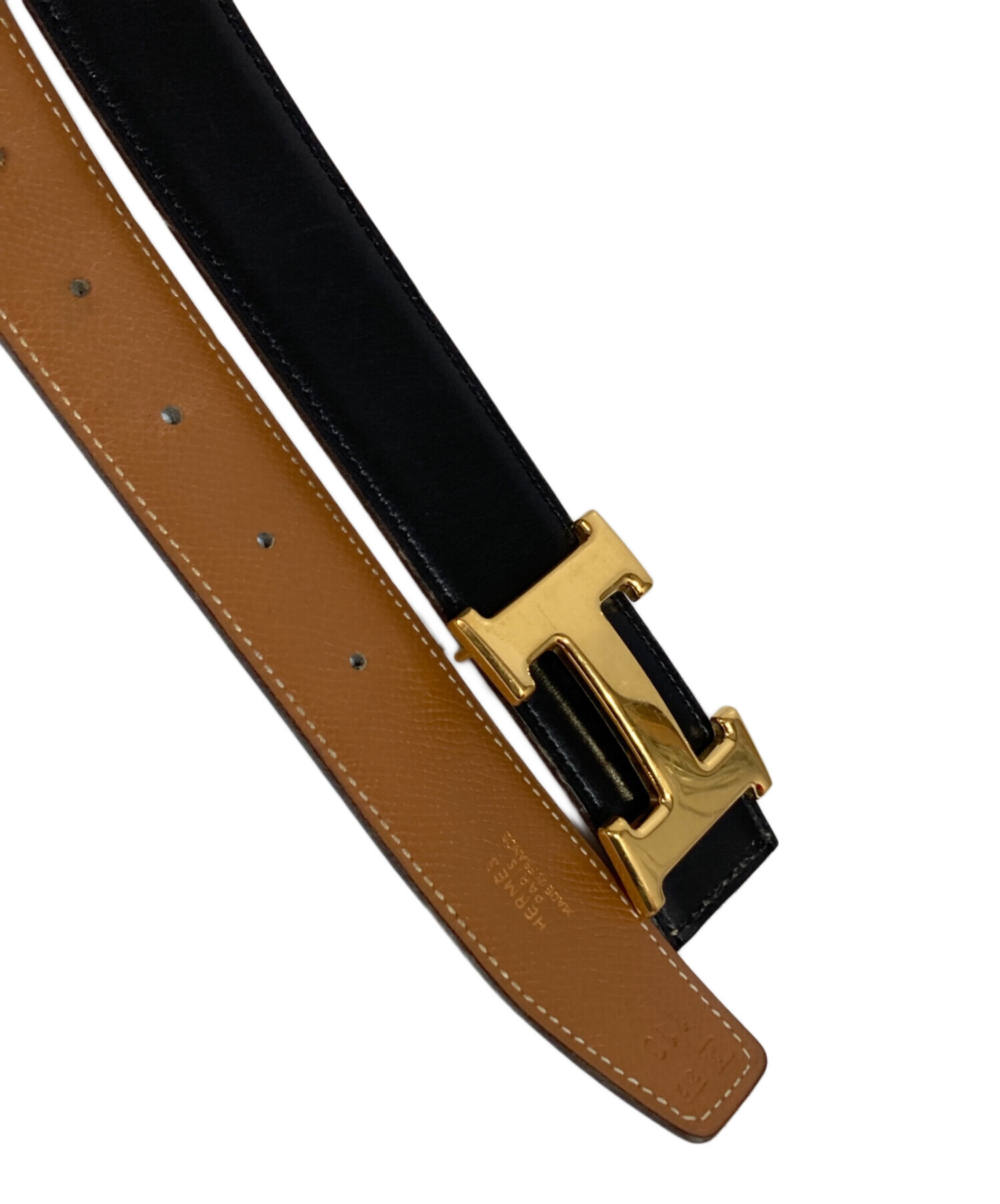 中古・古着通販】HERMES (エルメス) Hバックルコンスタンスベルト