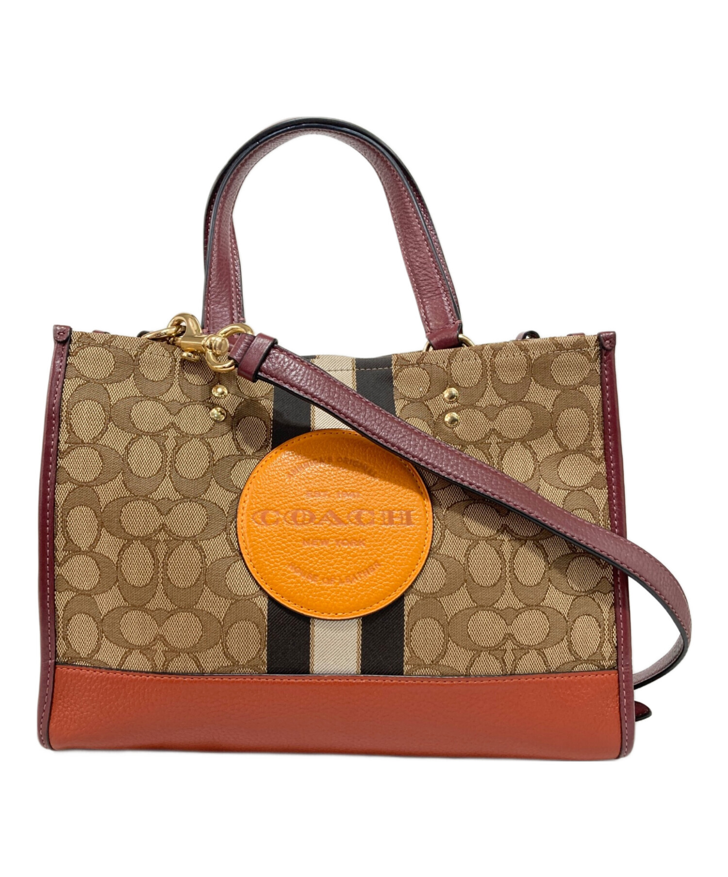 中古・古着通販】COACH (コーチ) デンプシー2wayトートバック ブラウン