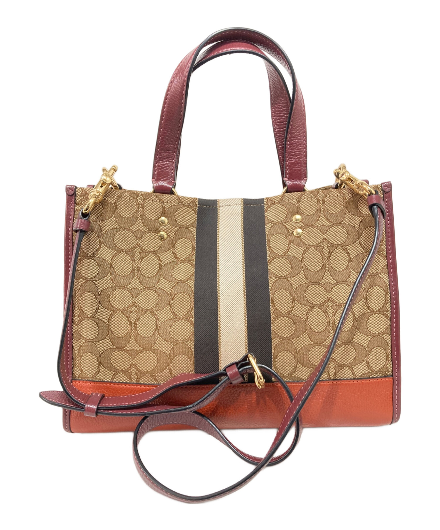 中古・古着通販】COACH (コーチ) デンプシー2wayトートバック ブラウン