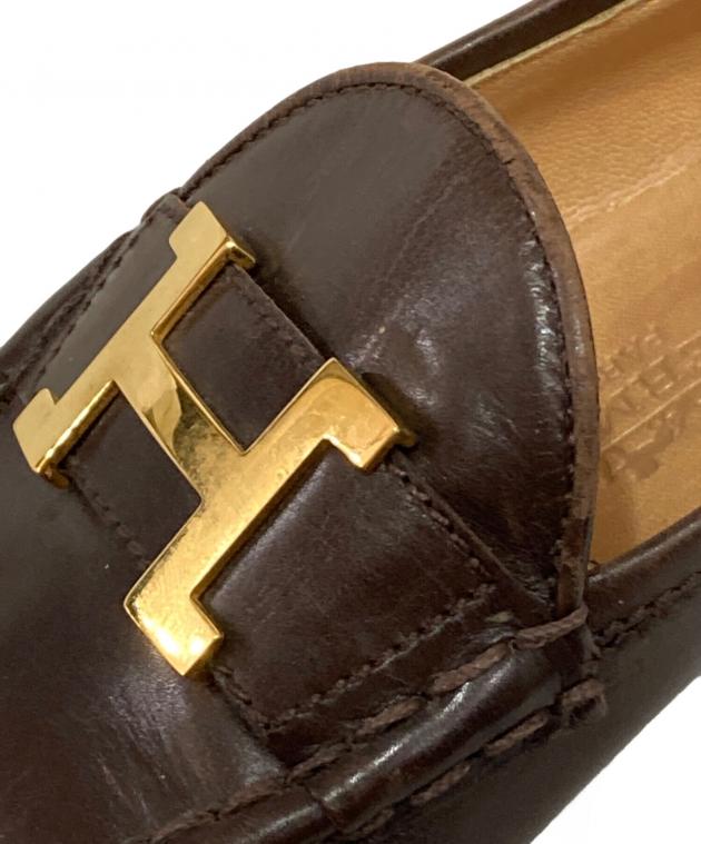 中古・古着通販】HERMES (エルメス) コンスタンスローファー ブラウン