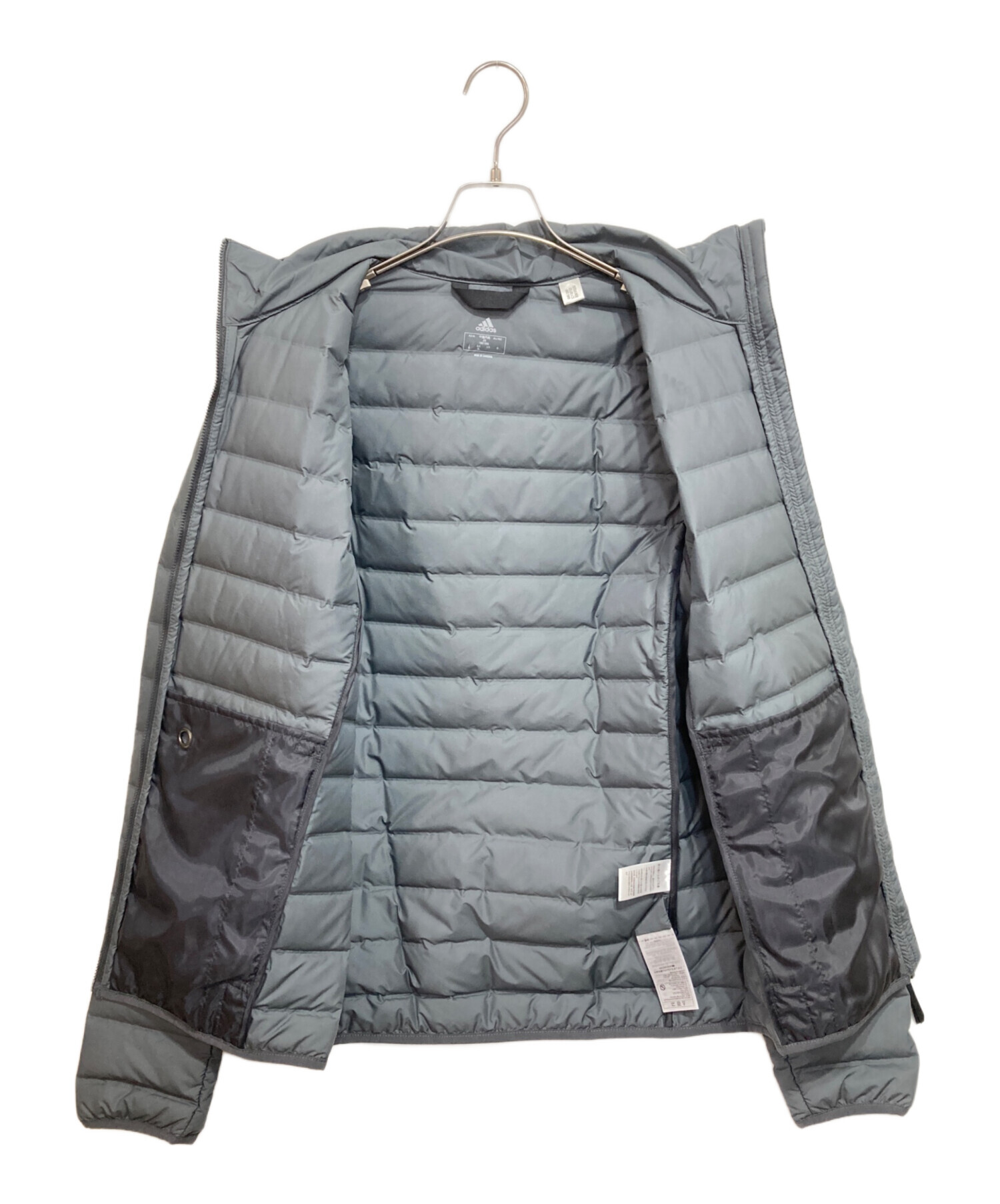 中古・古着通販】adidas (アディダス) ダウンジャケット グレー サイズ