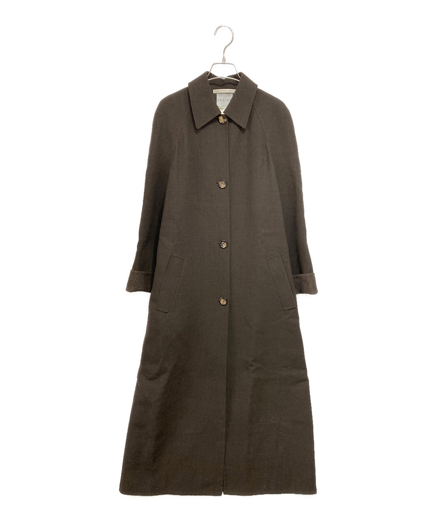 中古・古着通販】CELINE (セリーヌ) ウールカシミヤラグランコート