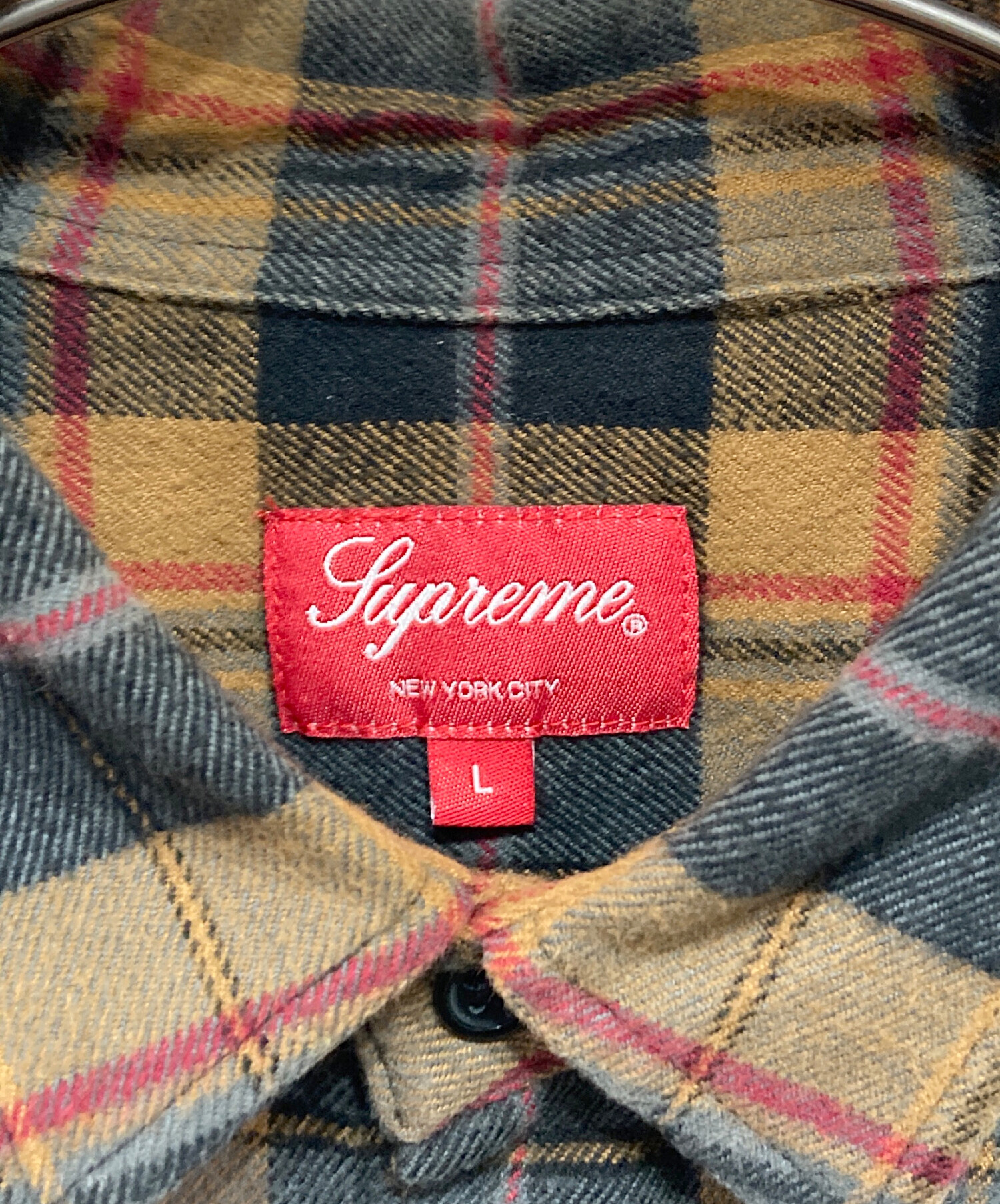 トップス Supreme 22AW Plaid Flannel Shirt L SUPREME シュプリーム 22AW Plaid Flannel Shirt チェック フランネル