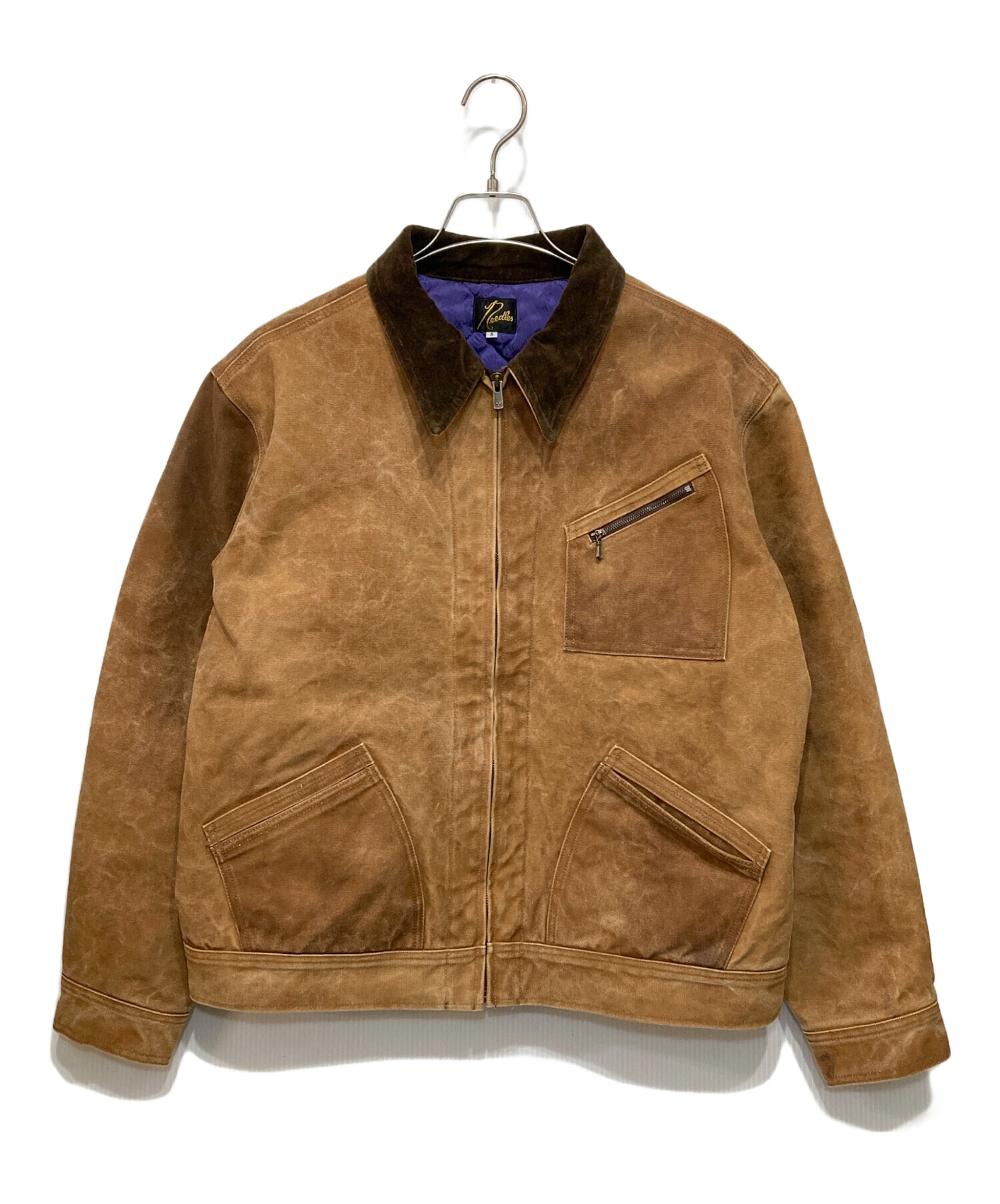 中古・古着通販】Needles (ニードルズ) Zipped Work Jacket ブラウン