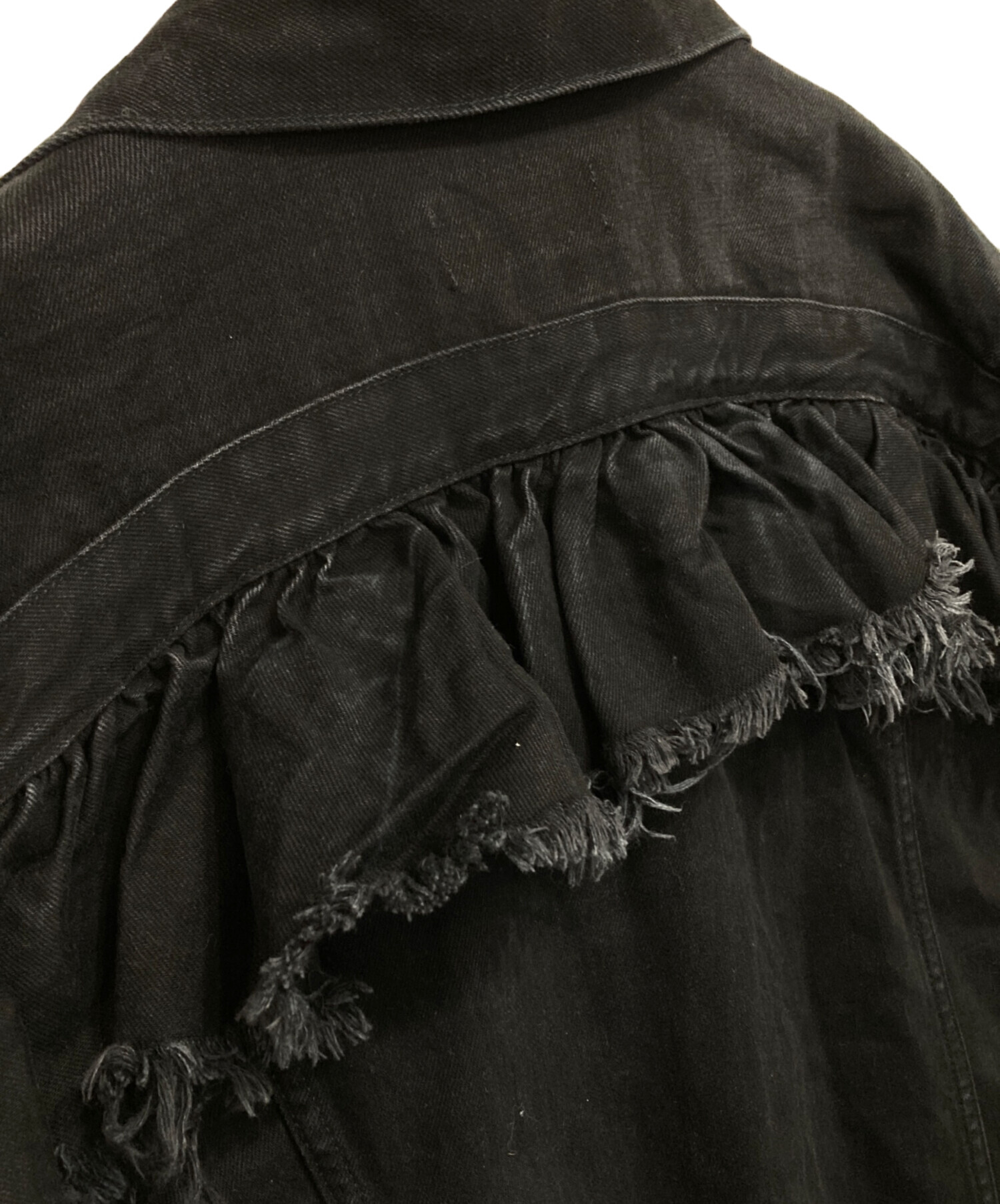 中古・古着通販】DIESEL (ディーゼル) フリルデザインデニムジャケット