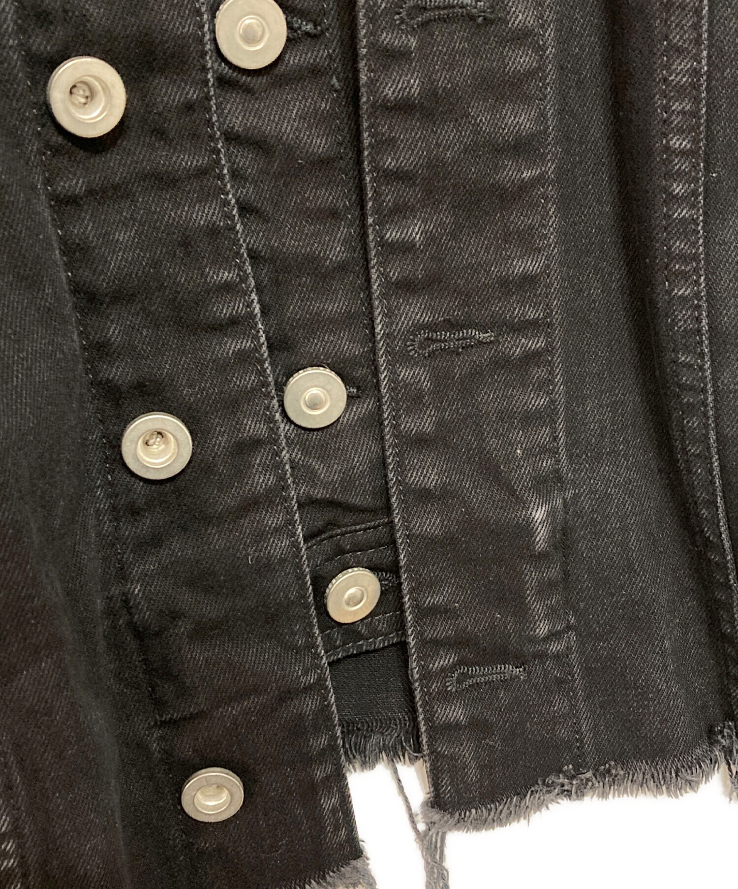 中古・古着通販】DIESEL (ディーゼル) フリルデザインデニムジャケット