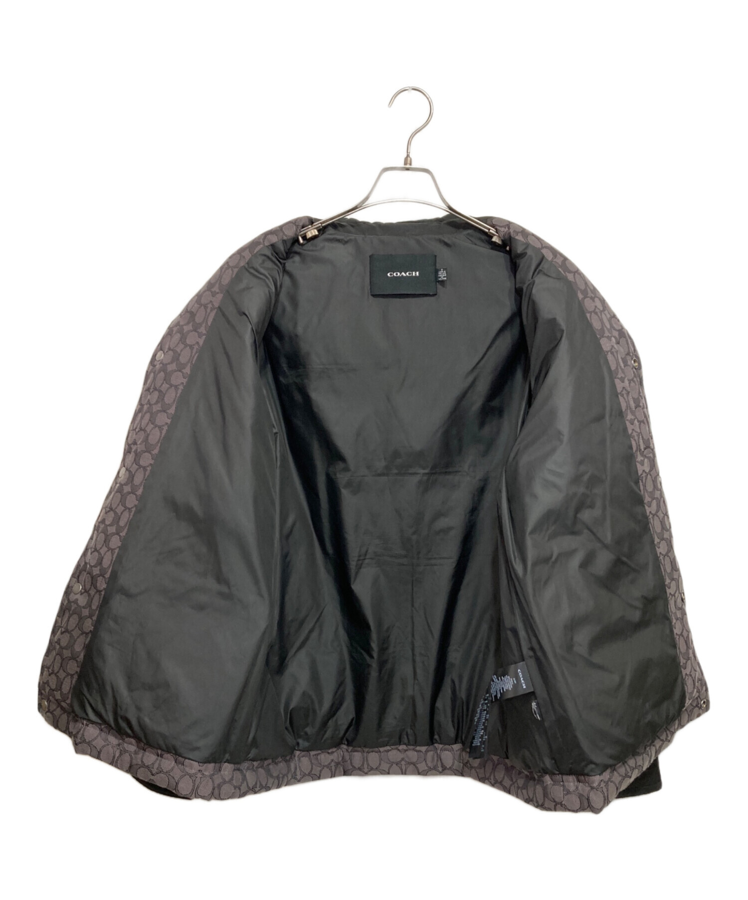 中古・古着通販】COACH (コーチ) キルテッドコーチズジャケット グレー