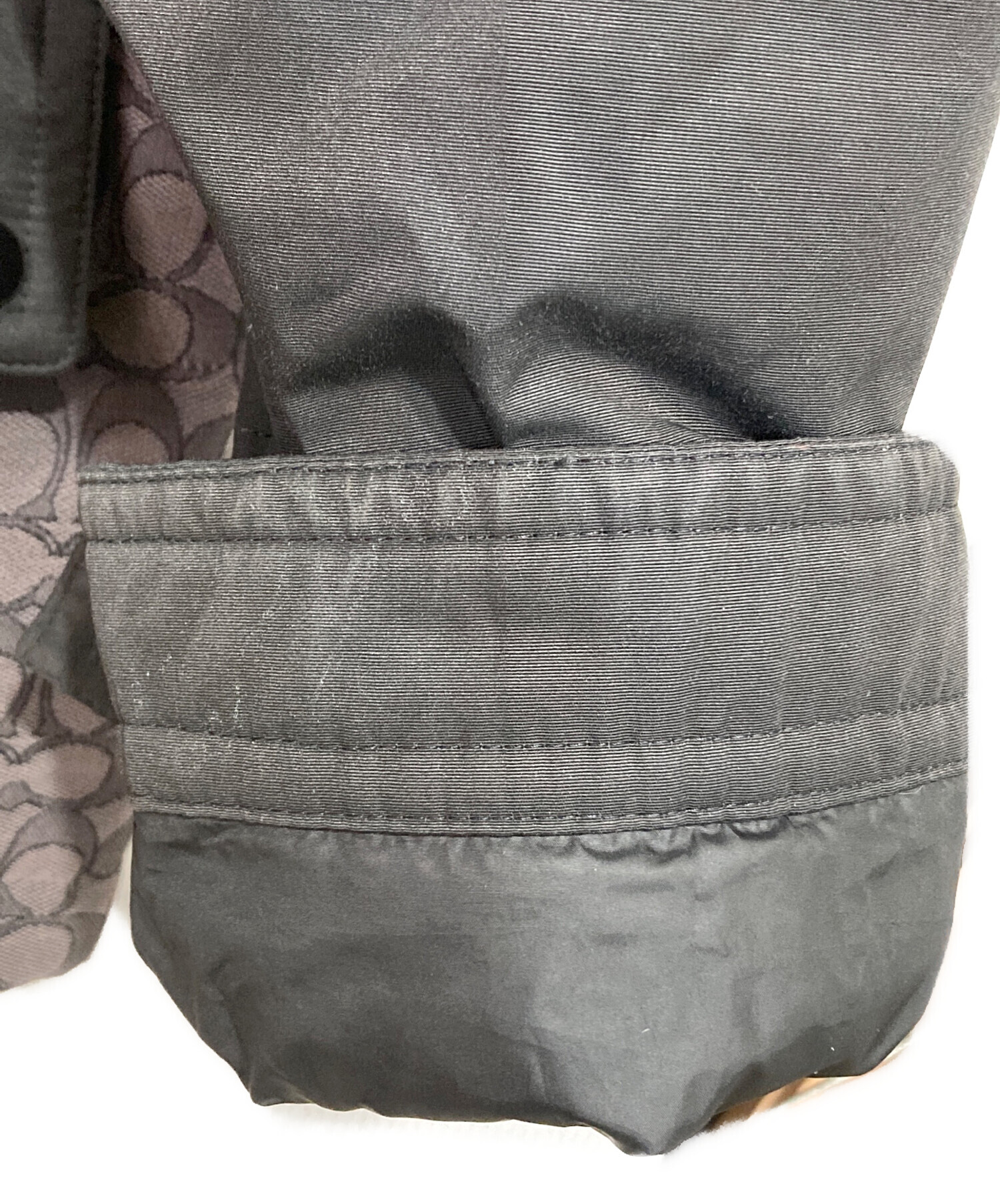 中古・古着通販】COACH (コーチ) キルテッドコーチズジャケット グレー