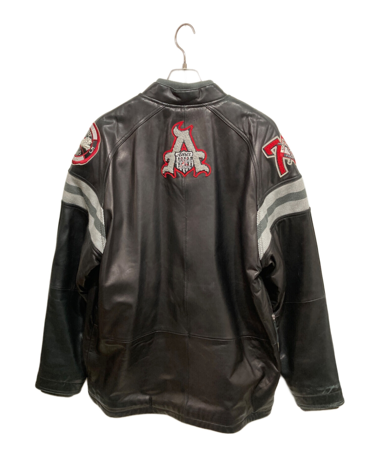 中古・古着通販】AVIREX (アヴィレックス) レザー刺繍スタジャン