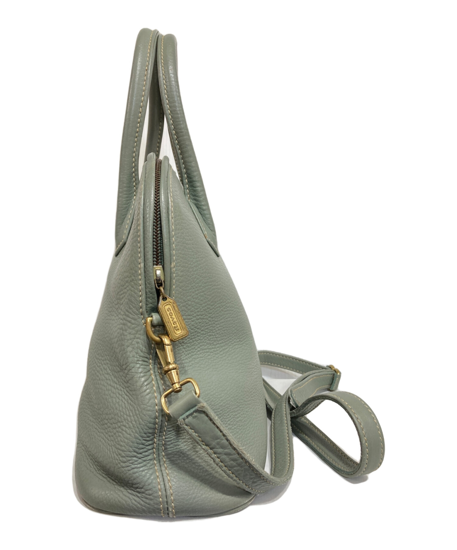中古・古着通販】COACH (コーチ) 2WAYバッグ グリーン｜ブランド・古着 