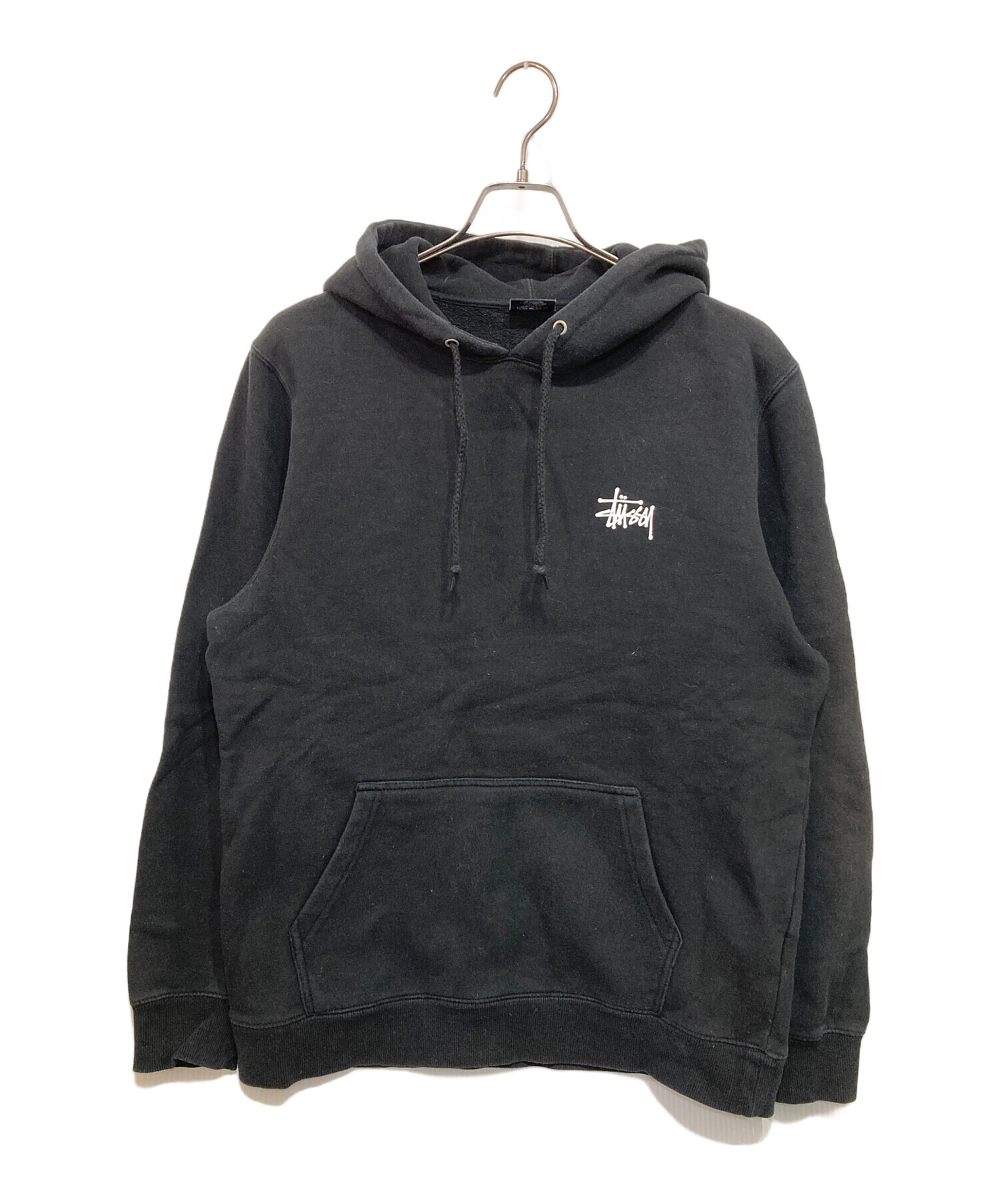 中古・古着通販】stussy (ステューシー) Basic Stussy Hoodie ブラック
