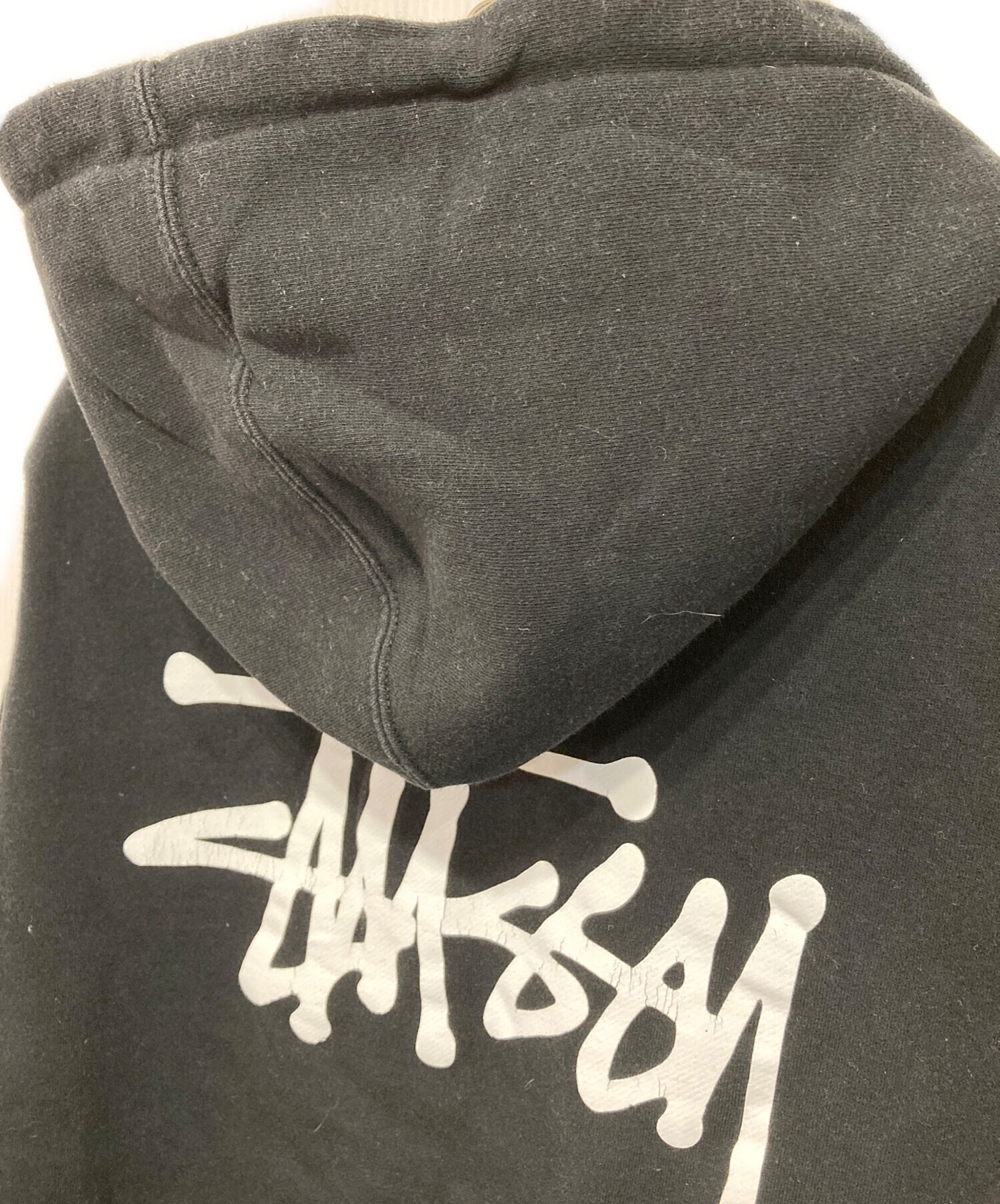 中古・古着通販】stussy (ステューシー) Basic Stussy Hoodie ブラック