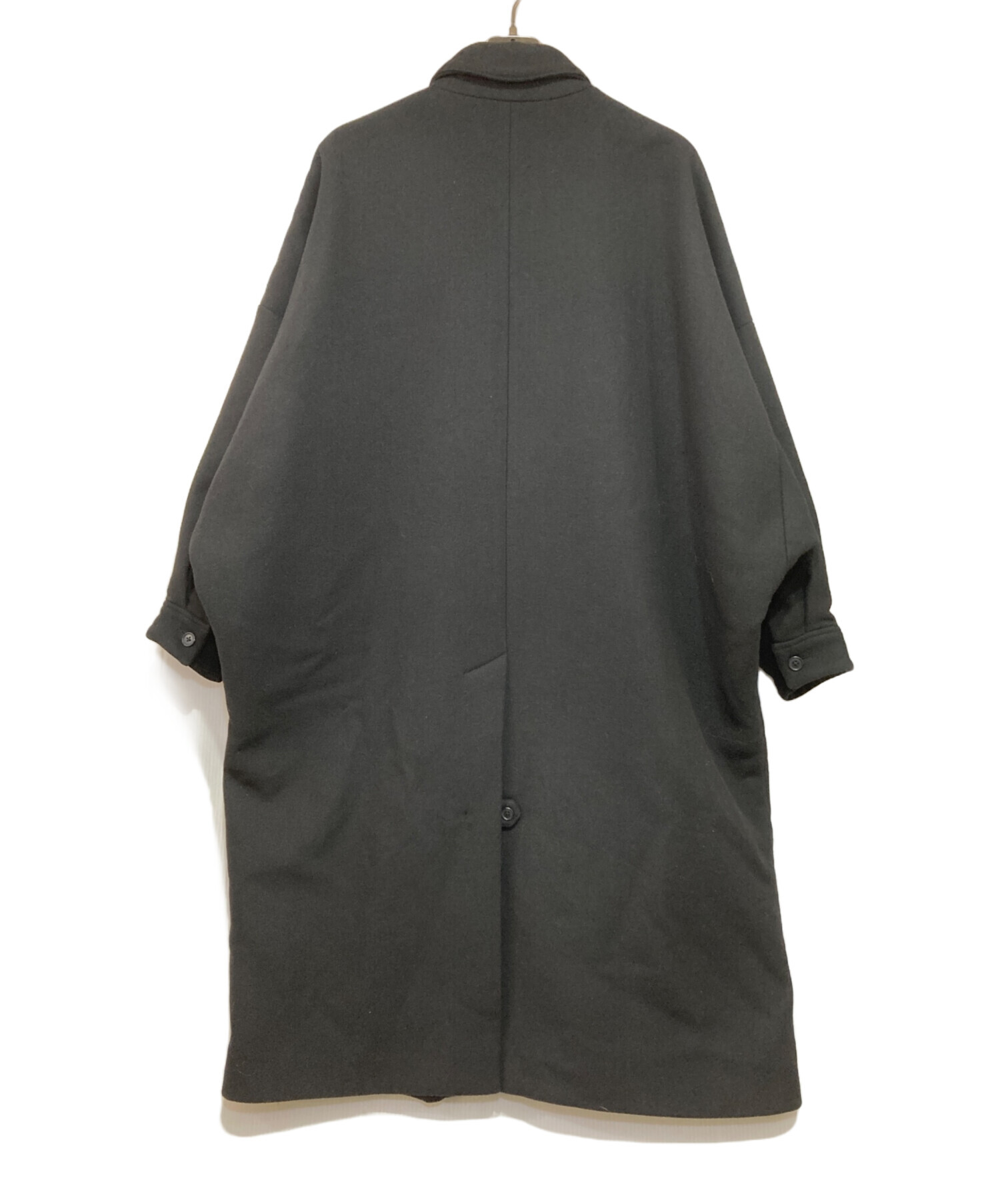 中古・古着通販】HARE (ハレ) ウールステンカラーコート ブラック