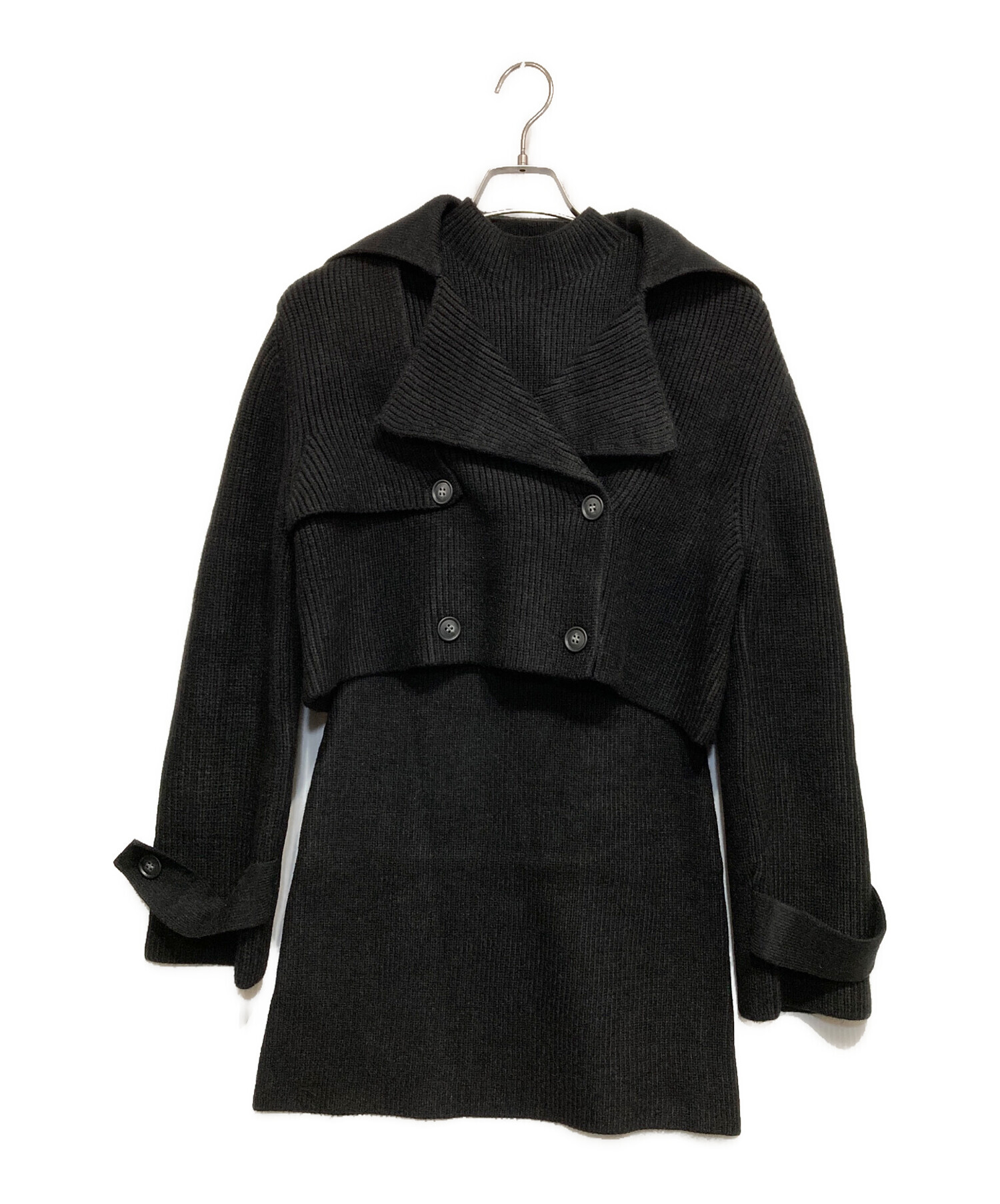 中古・古着通販】THE TOE (ザ・トゥー) Victoria Knit Set ブラック