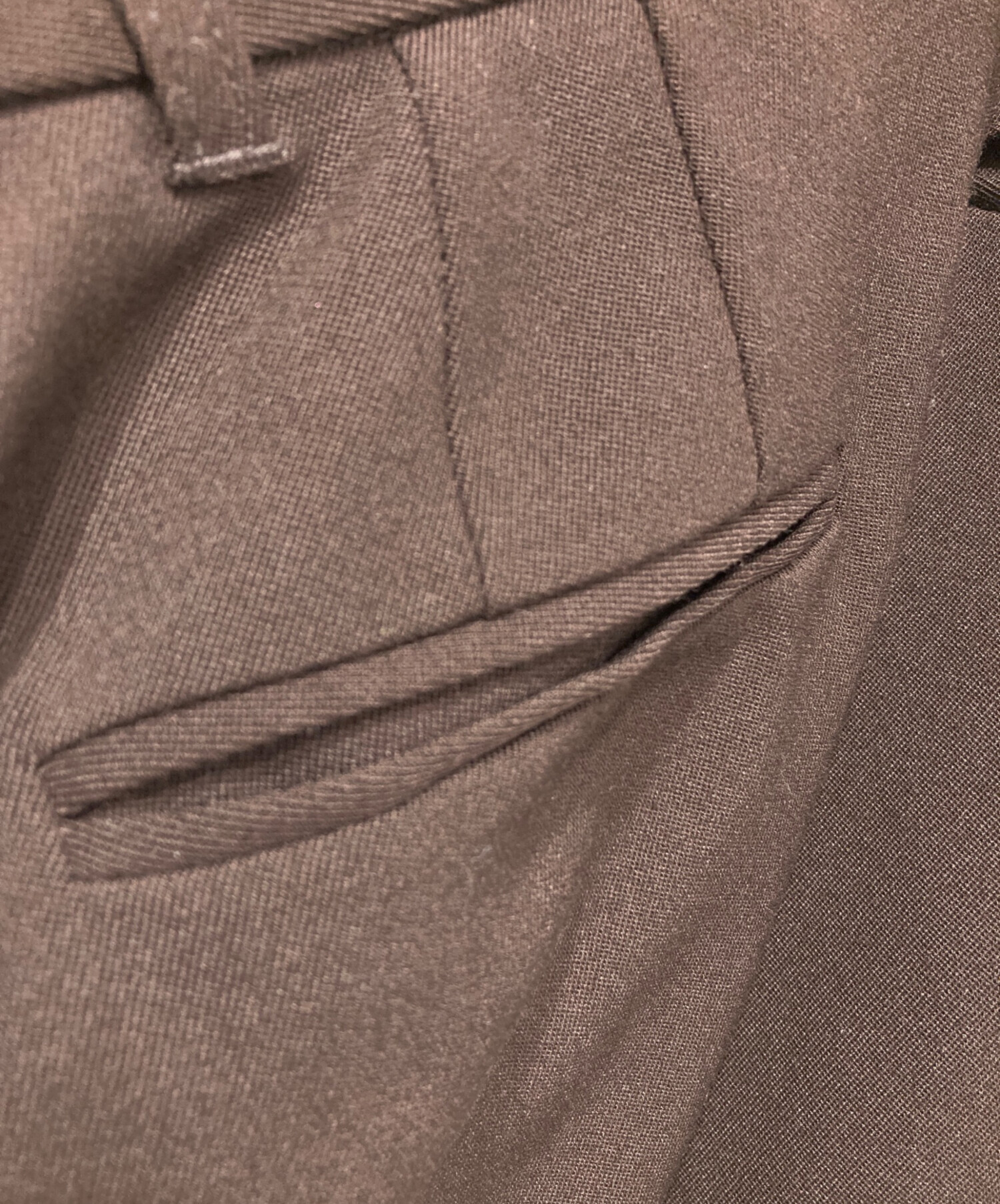 中古・古着通販】anuans (アニュアンス) ベーシックタックワイドパンツ