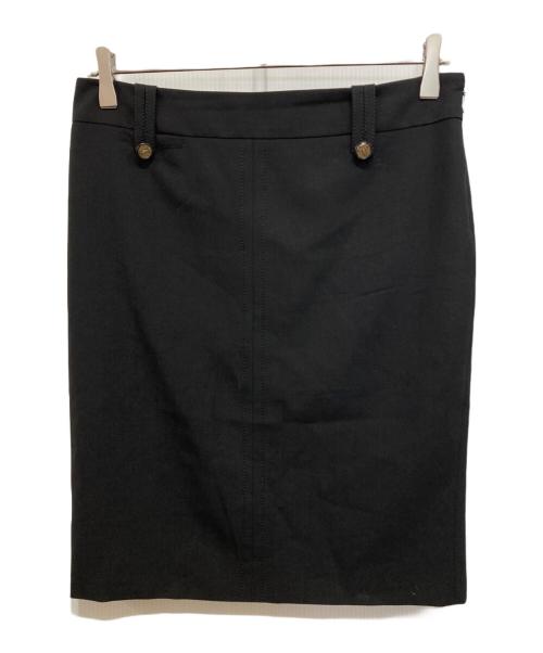 GUCCI ブラックタイトスカート 中古・古着通販】GUCCI (グッチ) ウールタイトスカート ブラック