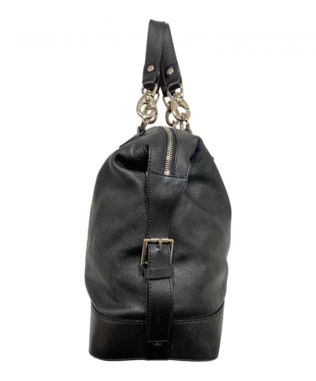 中古・古着通販】CELINE (セリーヌ) レザーハンドルバッグ ブラック 