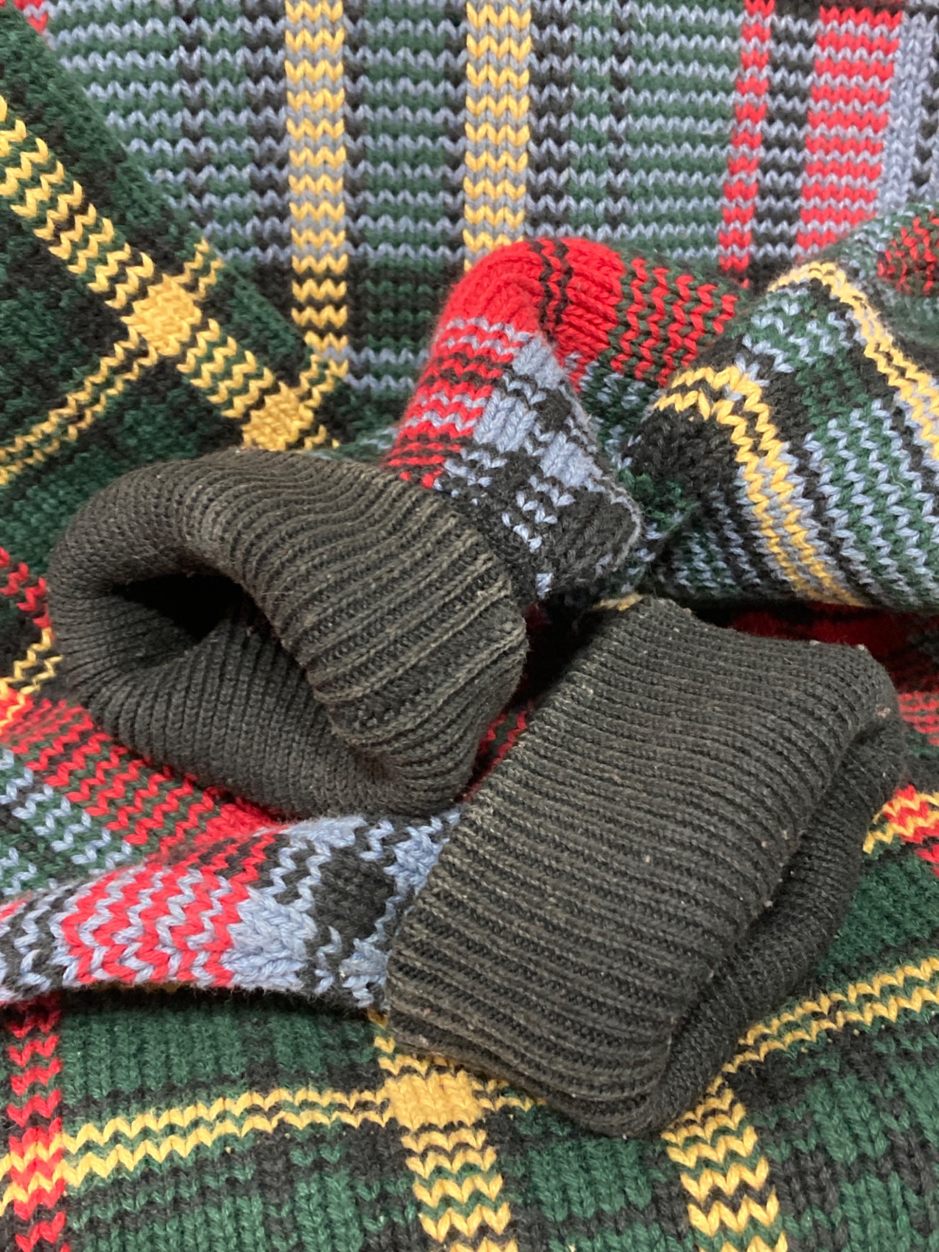 POLO SPORT ポロスポーツ　タータン　チェック　ローゲージ　ニット 中古・古着通販】POLO SPORT (ポロスポーツ) タータンチェックコットン