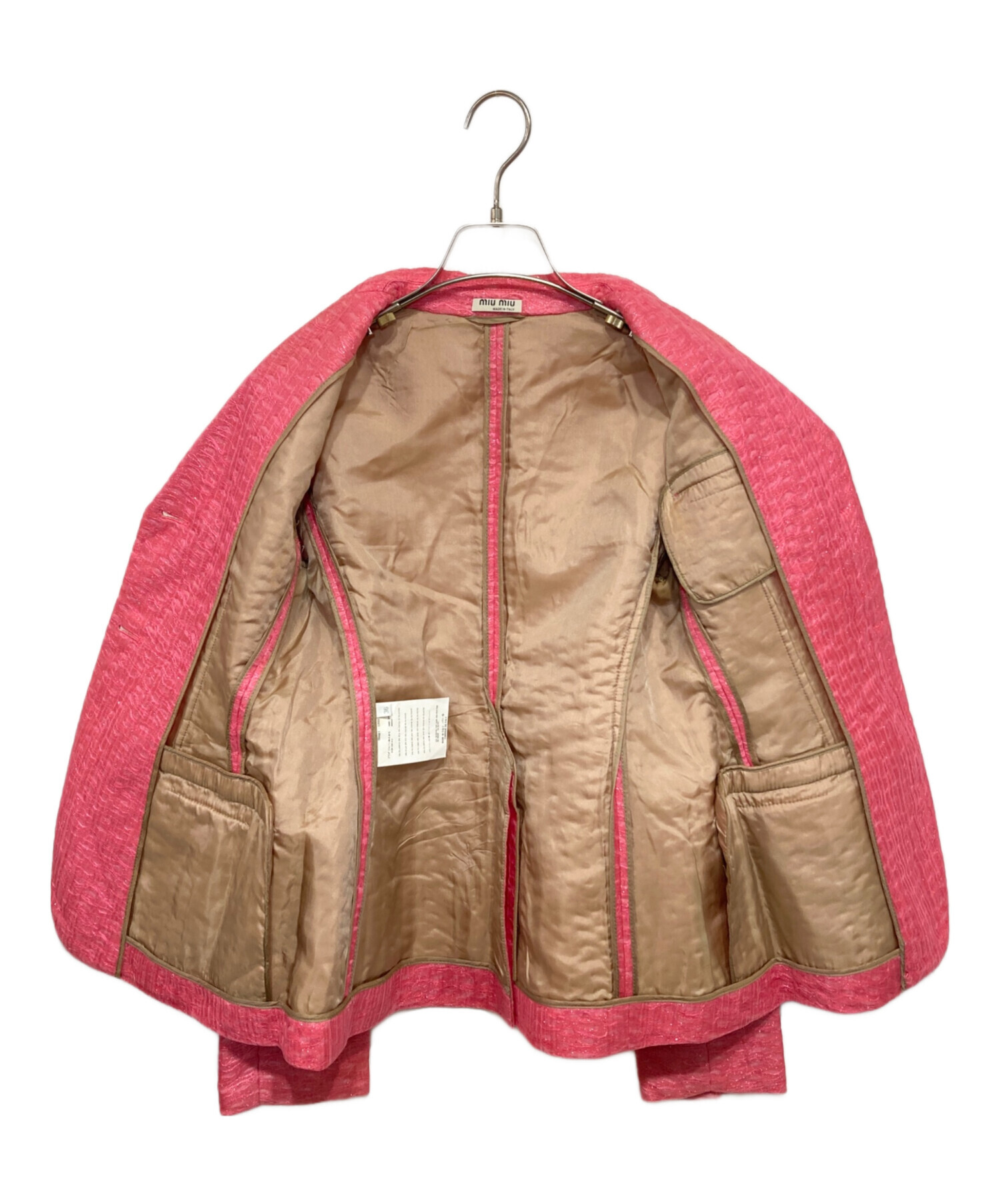 中古・古着通販】MIU MIU (ミュウミュウ) セットアップ ライトピンク 