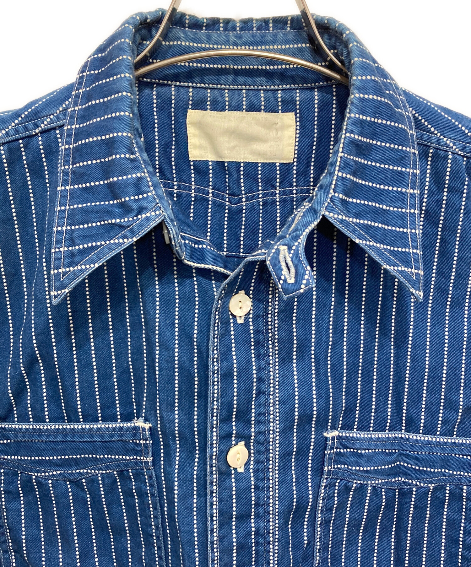 中古・古着通販】SUGAR CANE (シュガーケーン) デニムストライプシャツ
