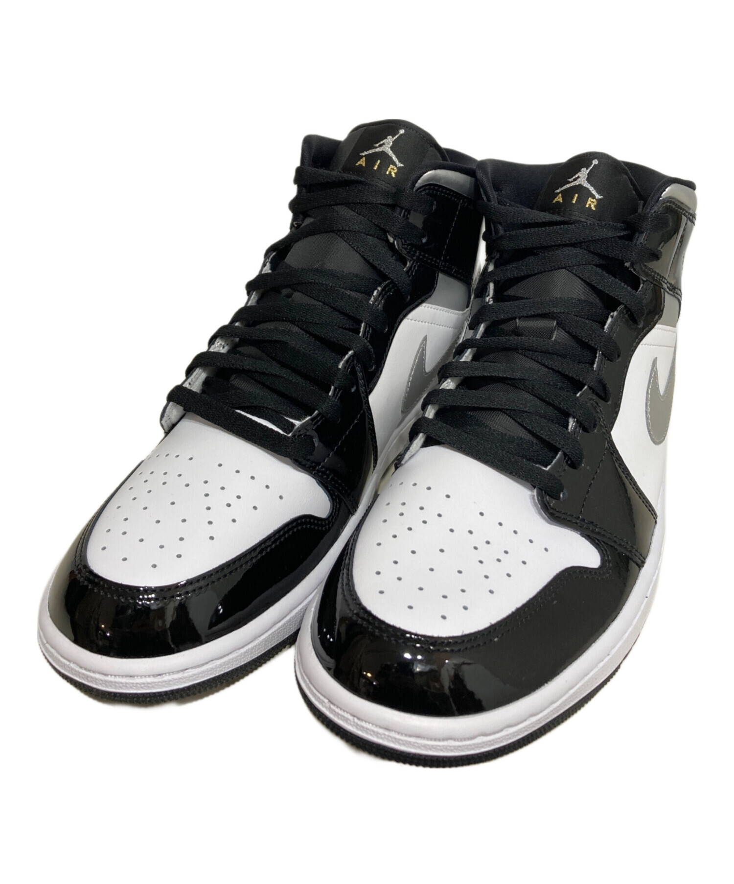 中古・古着通販】NIKE (ナイキ) Air Jordan 1 Mid ホワイト×ブラック 