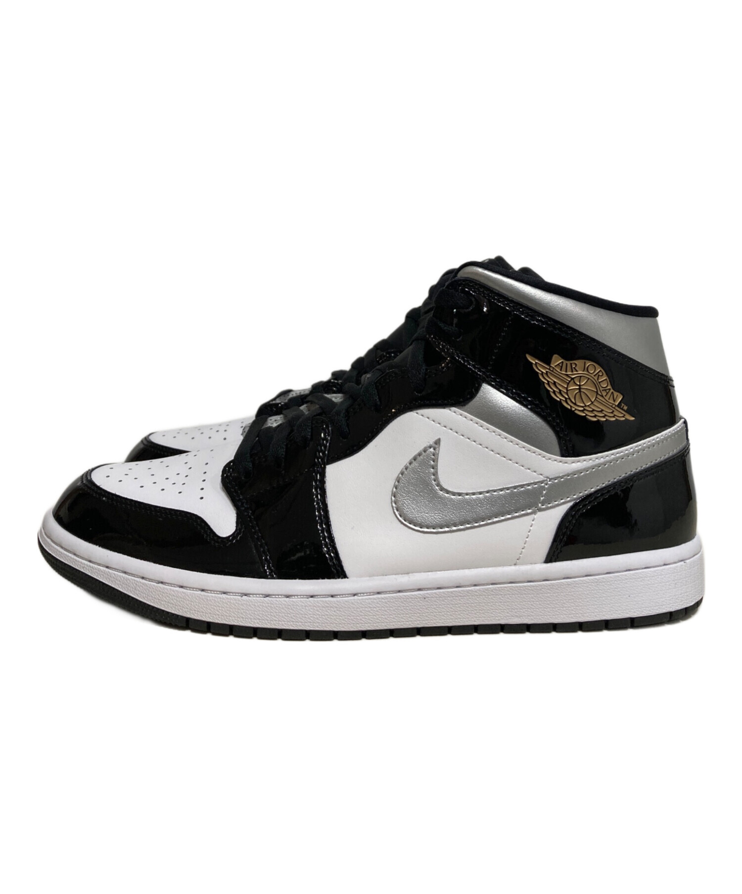 中古・古着通販】NIKE (ナイキ) Air Jordan 1 Mid ホワイト×ブラック 
