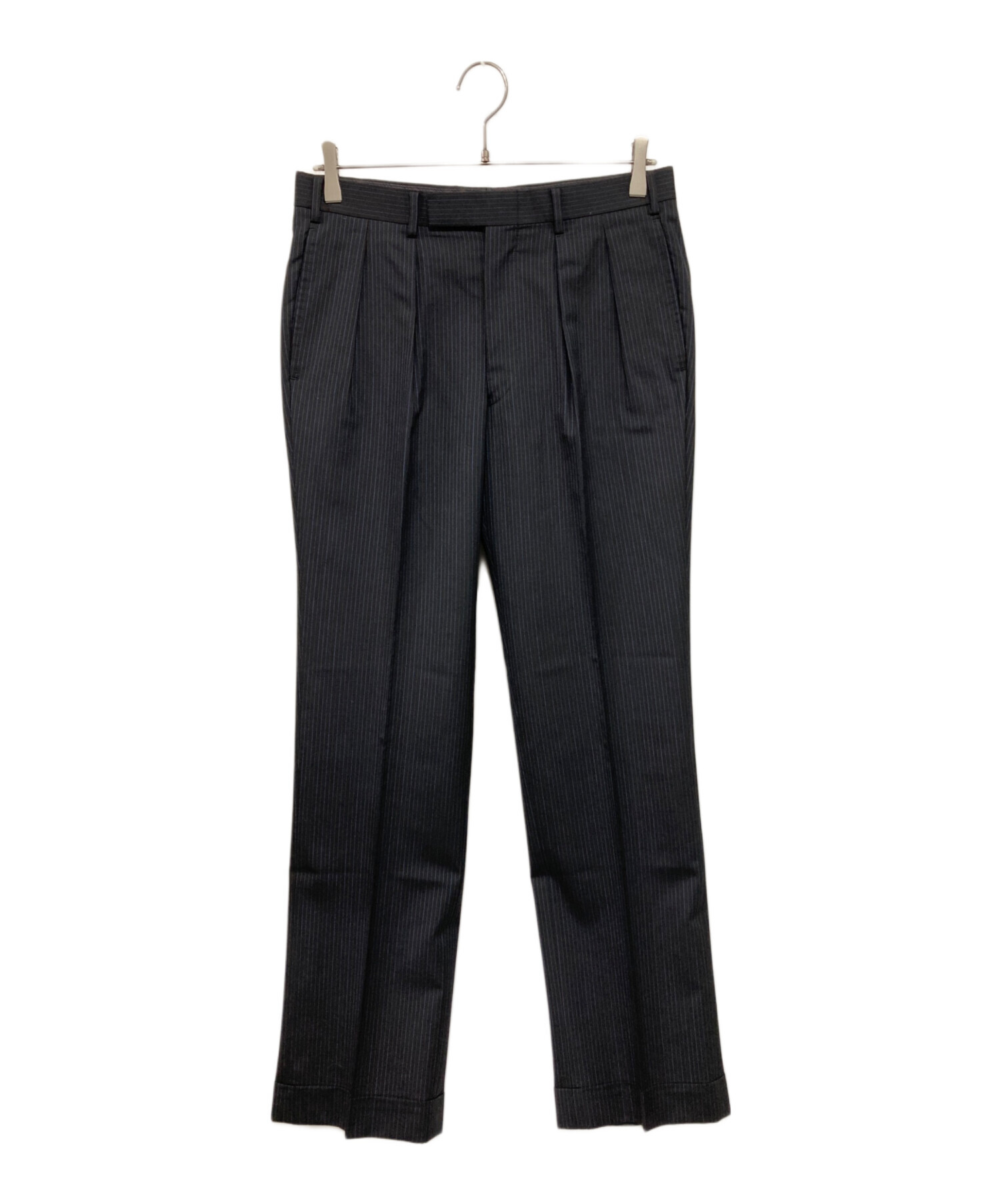 BURBERRY BLACK LABEL ストライプスーツ上下　黒　極美品 BURBERRY BLACK LABEL - 極美品 バーバリー ブラックレーベル BURBERRY