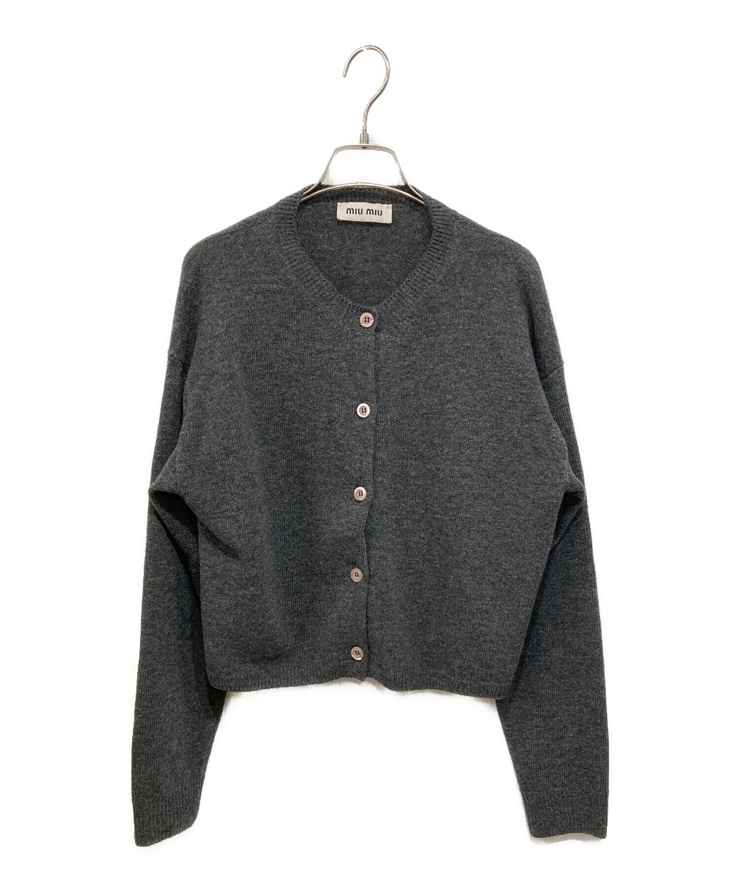 中古・古着通販】MIU MIU (ミュウミュウ) バックロゴバージンウール